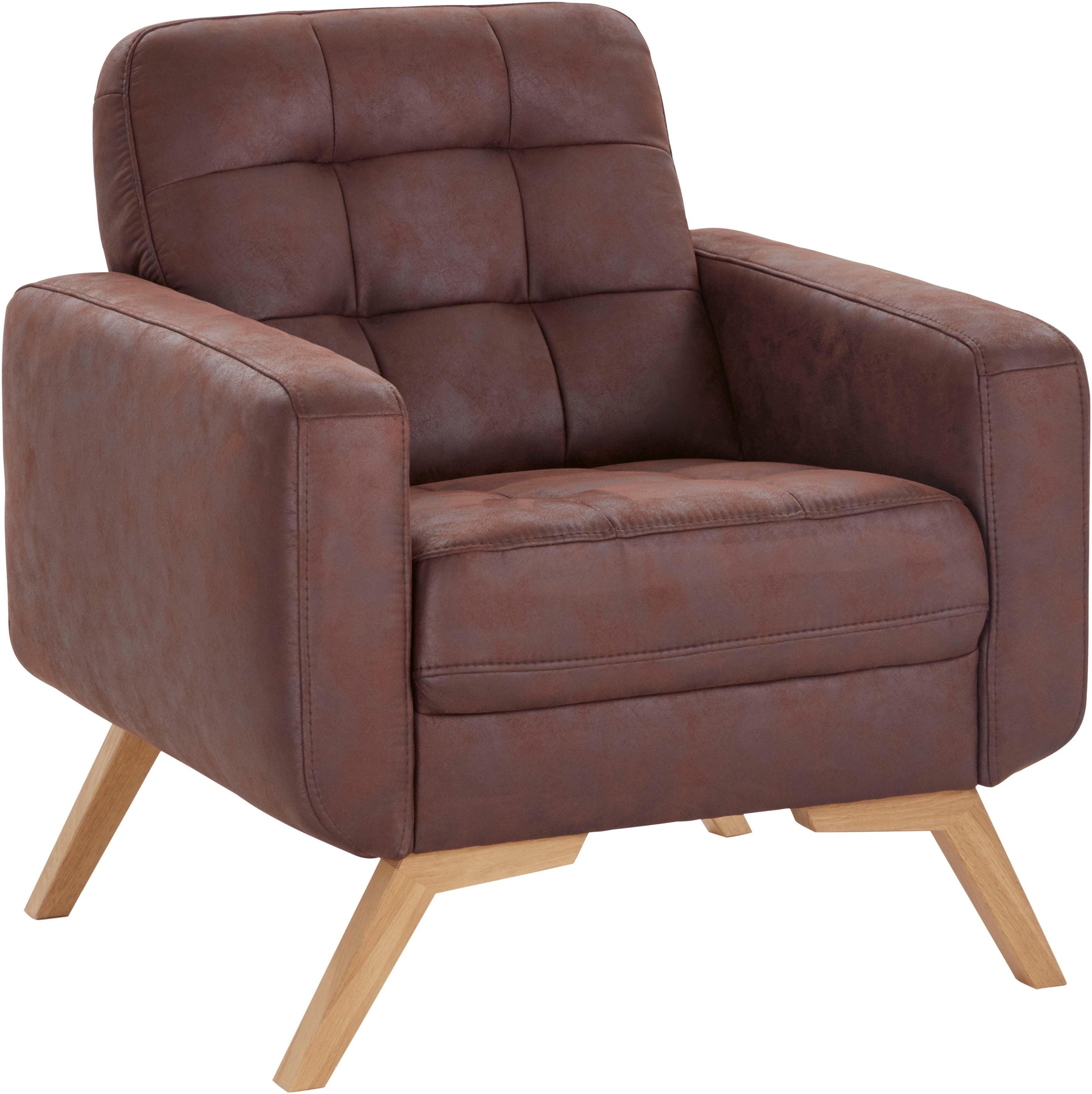 exxpo - sofa fashion Sessel »Fiord, Loungesessel«, aktuelles Design, tolle Detailverarbeitung im Sitz und Rücken