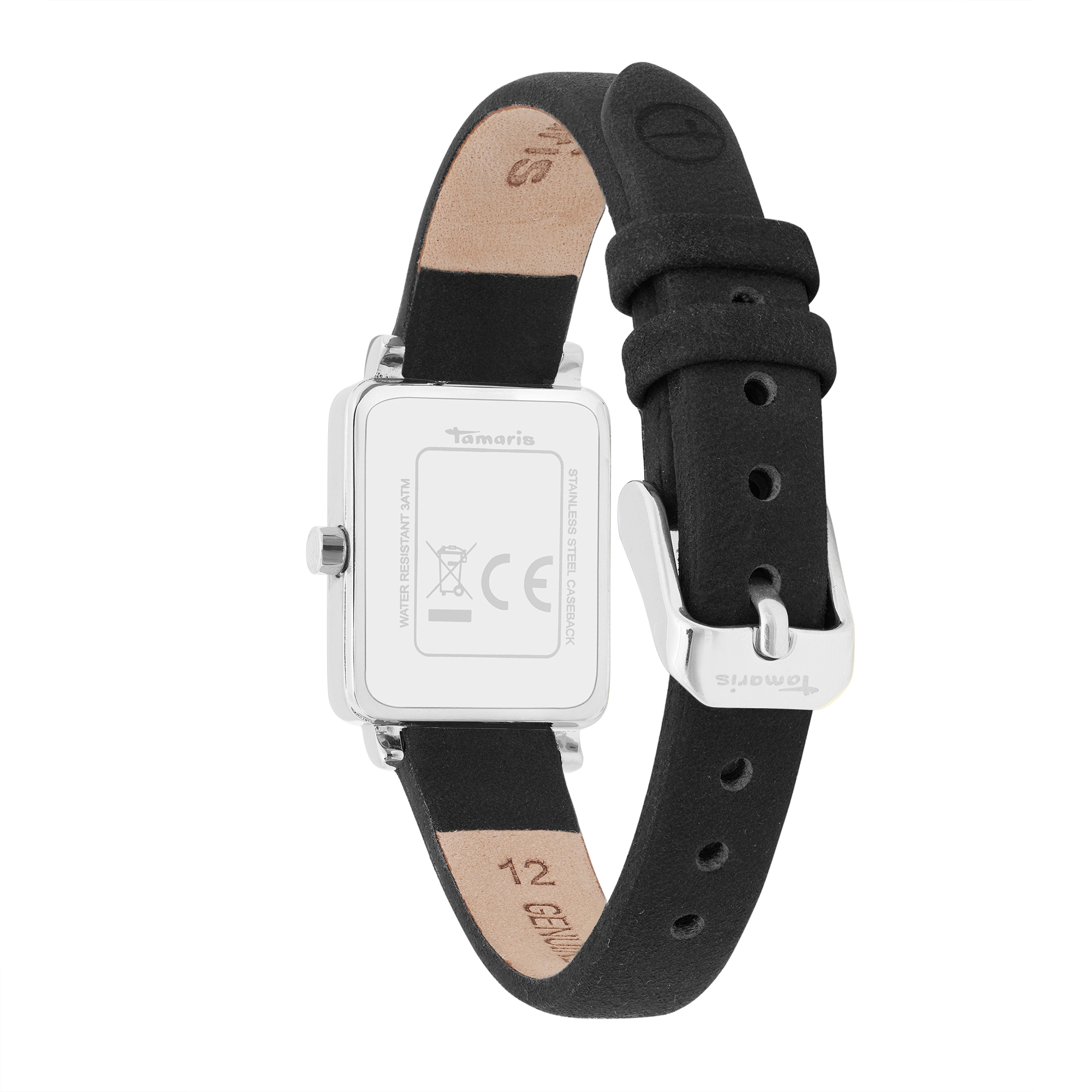 Tamaris Quarzuhr »Tiny Leather« Armbanduhr, Damenuhr, Lederarmband, analog