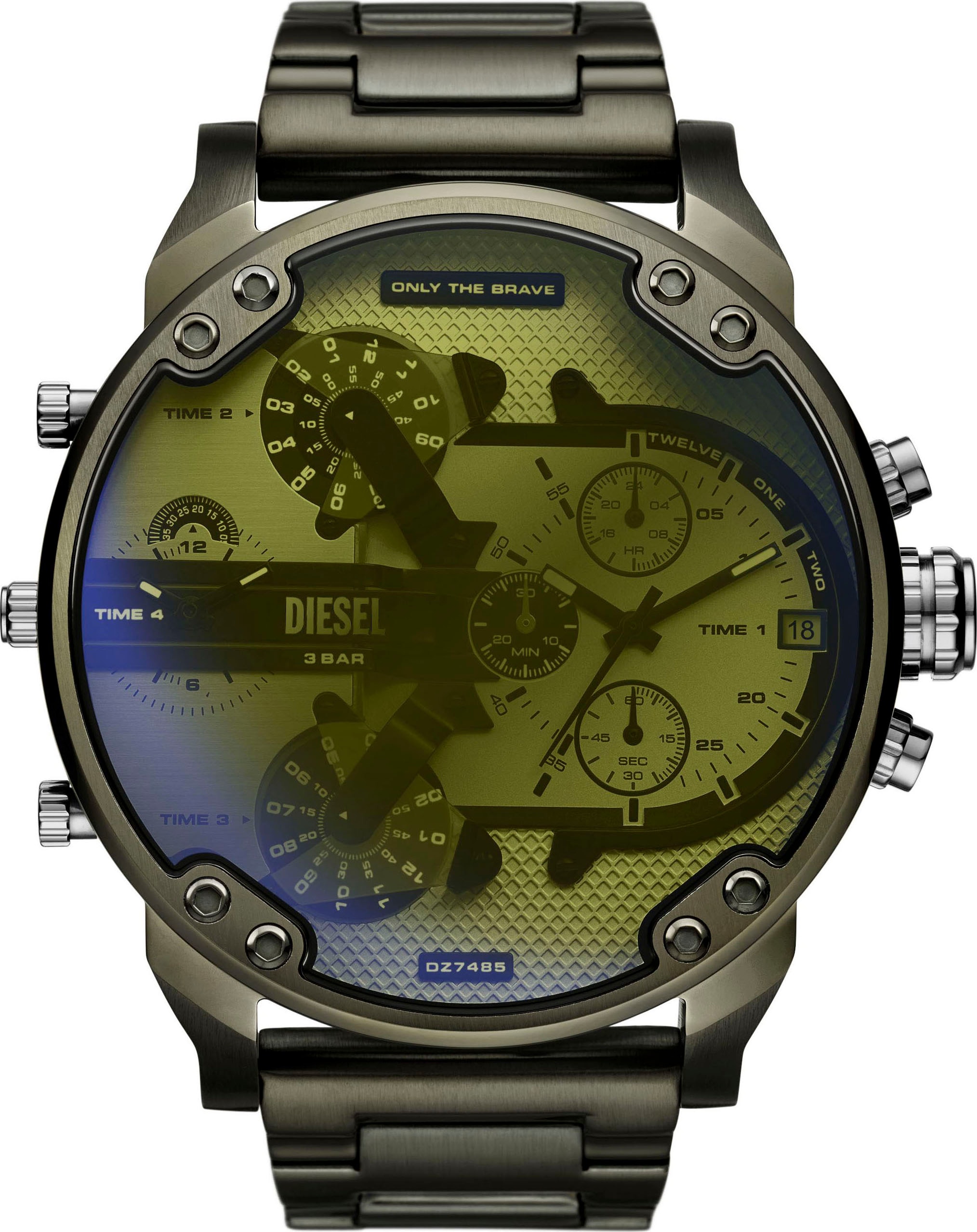 Chronograph »MR. DADDY 2.0«, Armbanduhr, Herrenuhr, Edelstahlarmband, analog, Tag,...