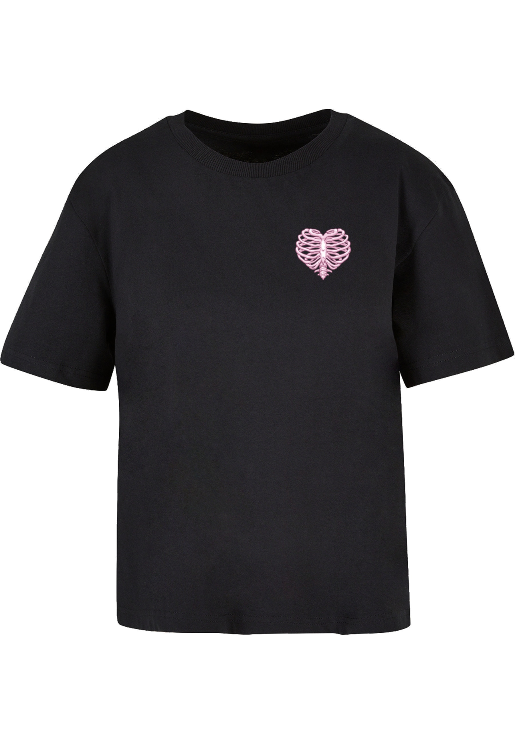 Miss Tee T-Shirt "Miss Tee Damen Heart Cage Rose Tee" 1 Stk.