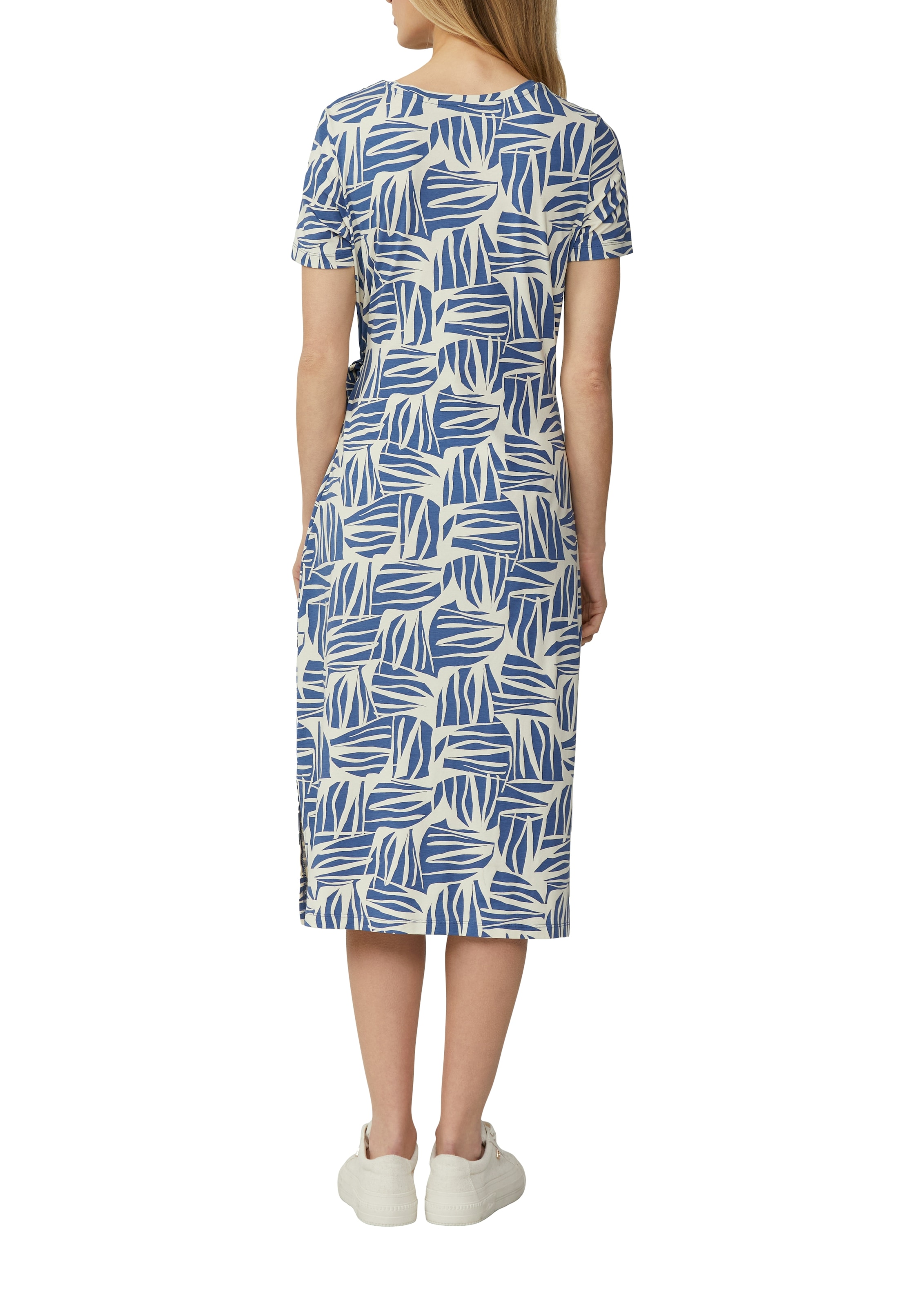s.Oliver Jerseykleid, Sommerkleid mit Knoten-Detail