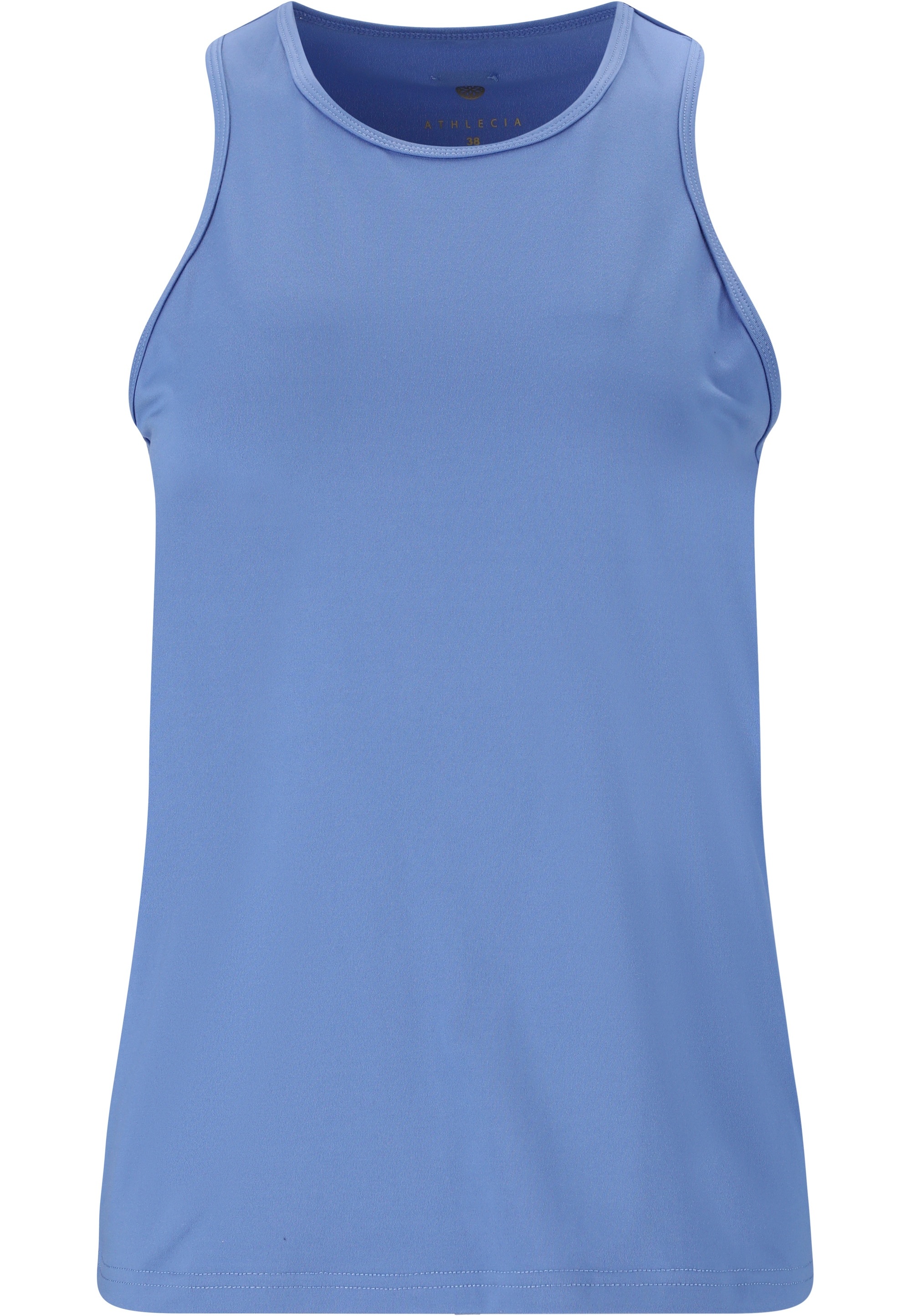 Tanktop ATHLECIA "Almi", Damen, Gr. 42, blau, 88% Polyester, 12% Elasthan, unifarben, normal, Rundhals, Tops Tanktop, in atmungsaktiver Qualität 3