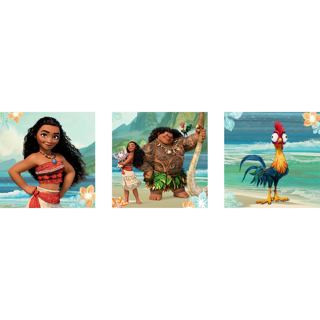 Disney Mehrteilige Bilder »Vaiana«, (Set, 3 St.)
