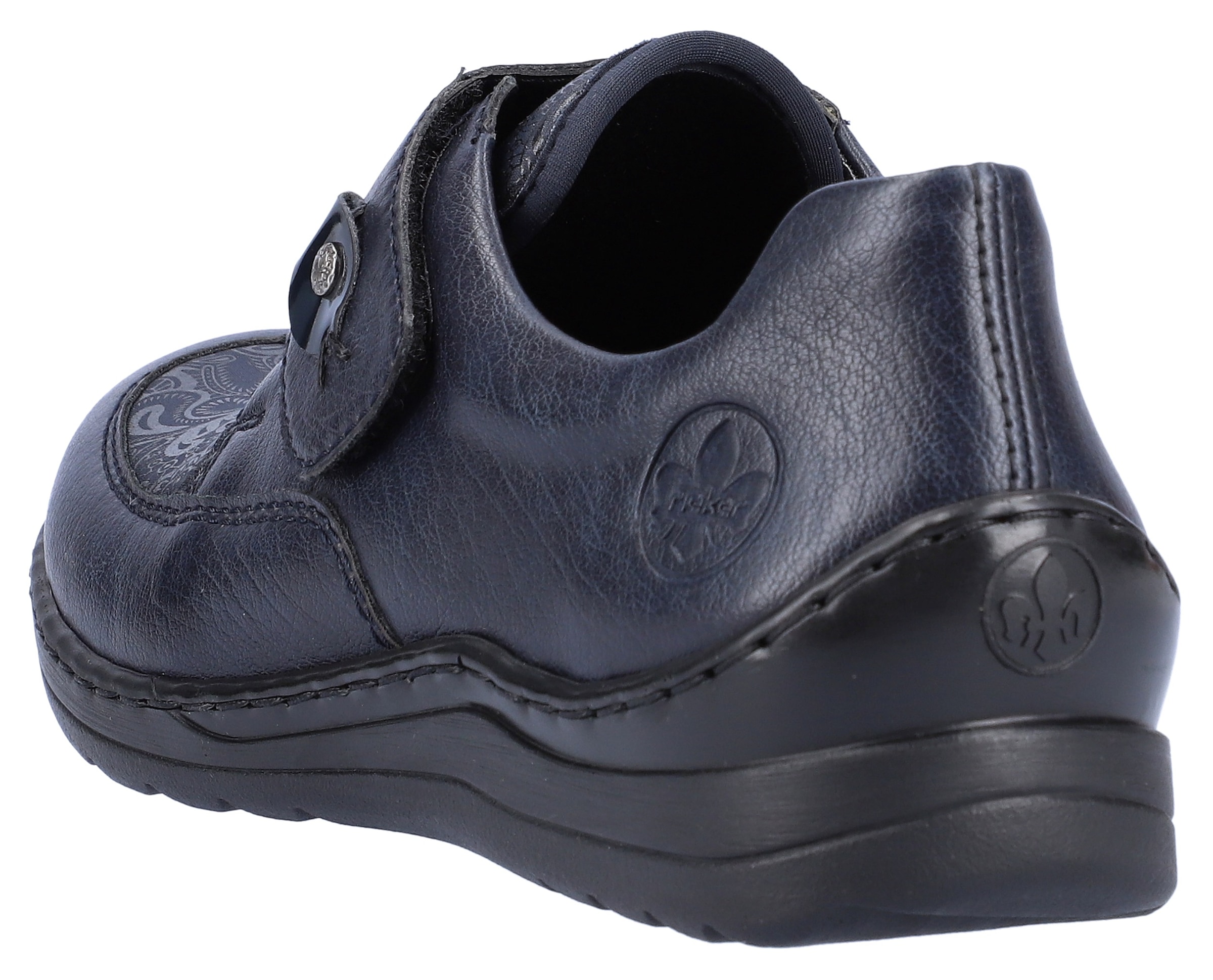 Rieker Klettschuh, mit dezentem Paisley-Muster