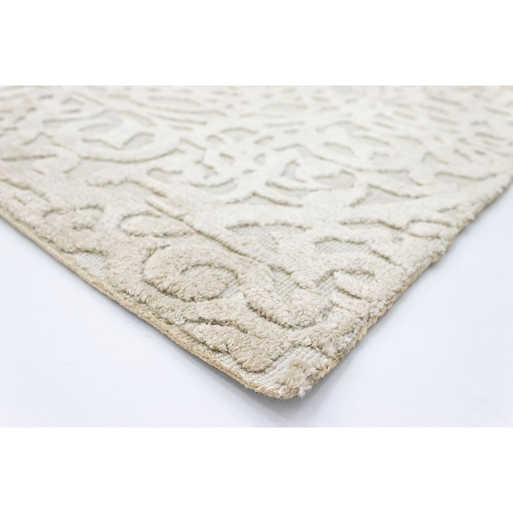 morgenland Teppich »Designer Teppich handgewebt beige«, quadratisch