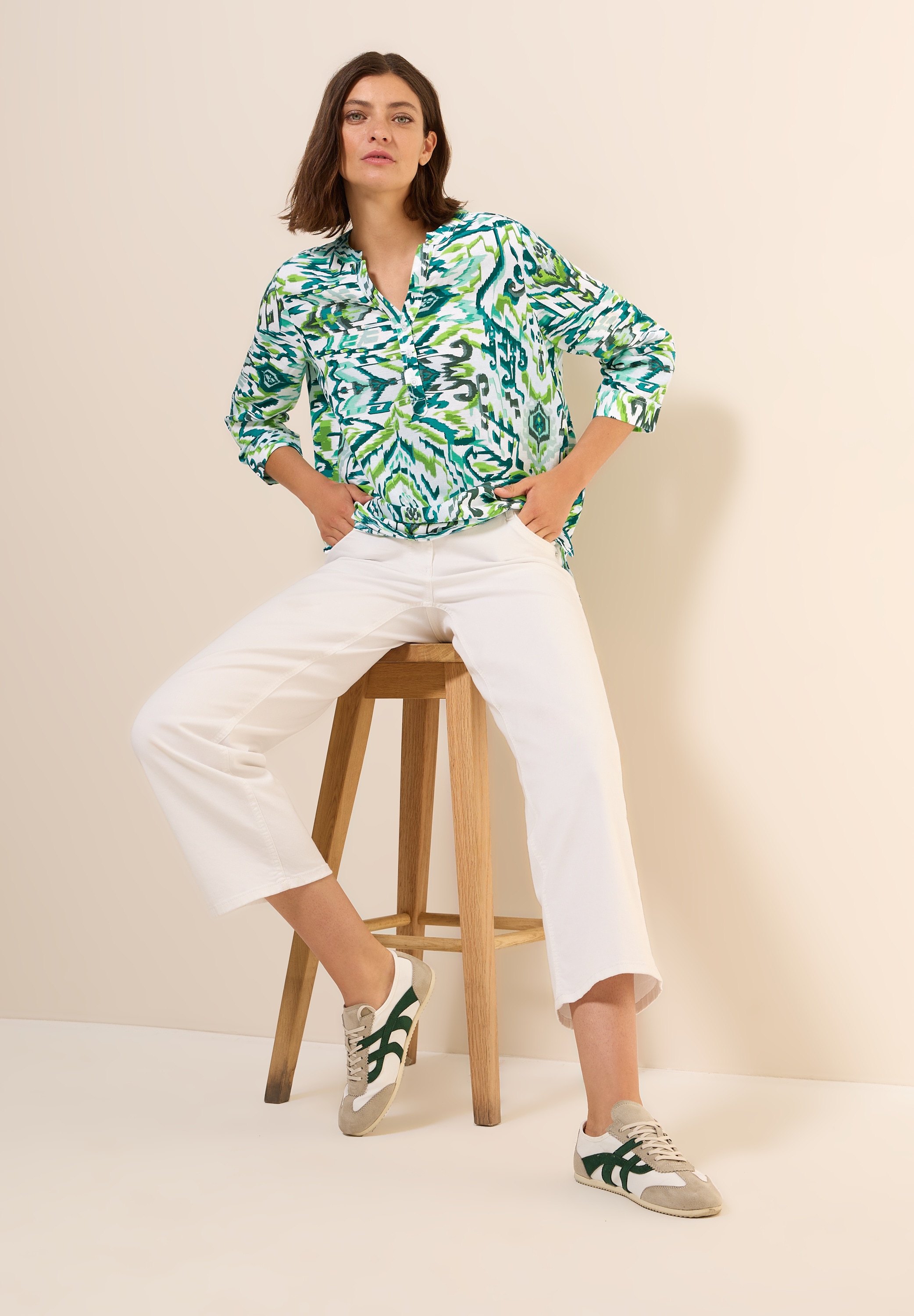Cecil Druckbluse, mit grafischem Muster