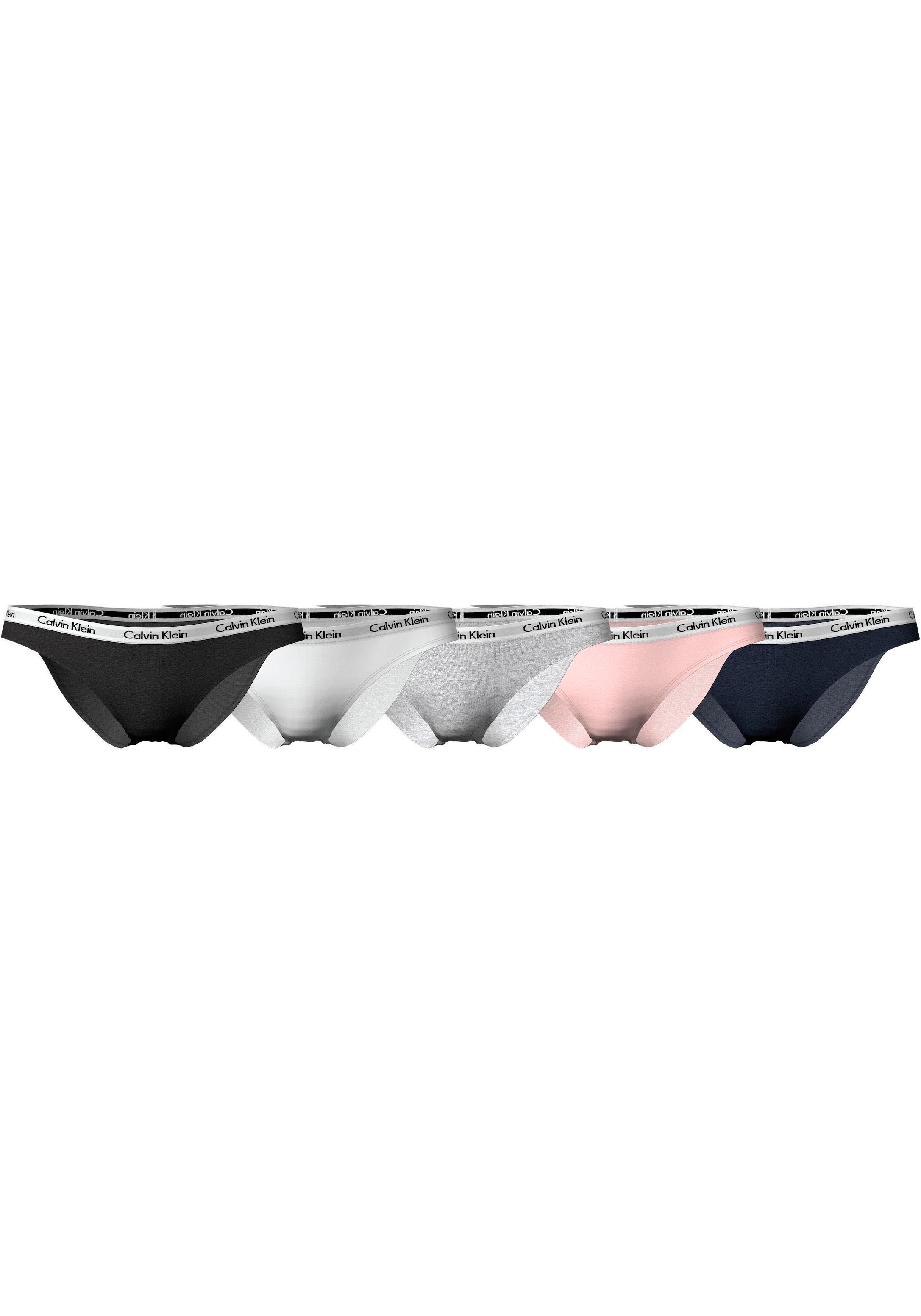 Calvin Klein Bikinislip »BIKINI 5PK« (Packung 5 St. 5er-Pack) mit klassischem CK-Logobund
