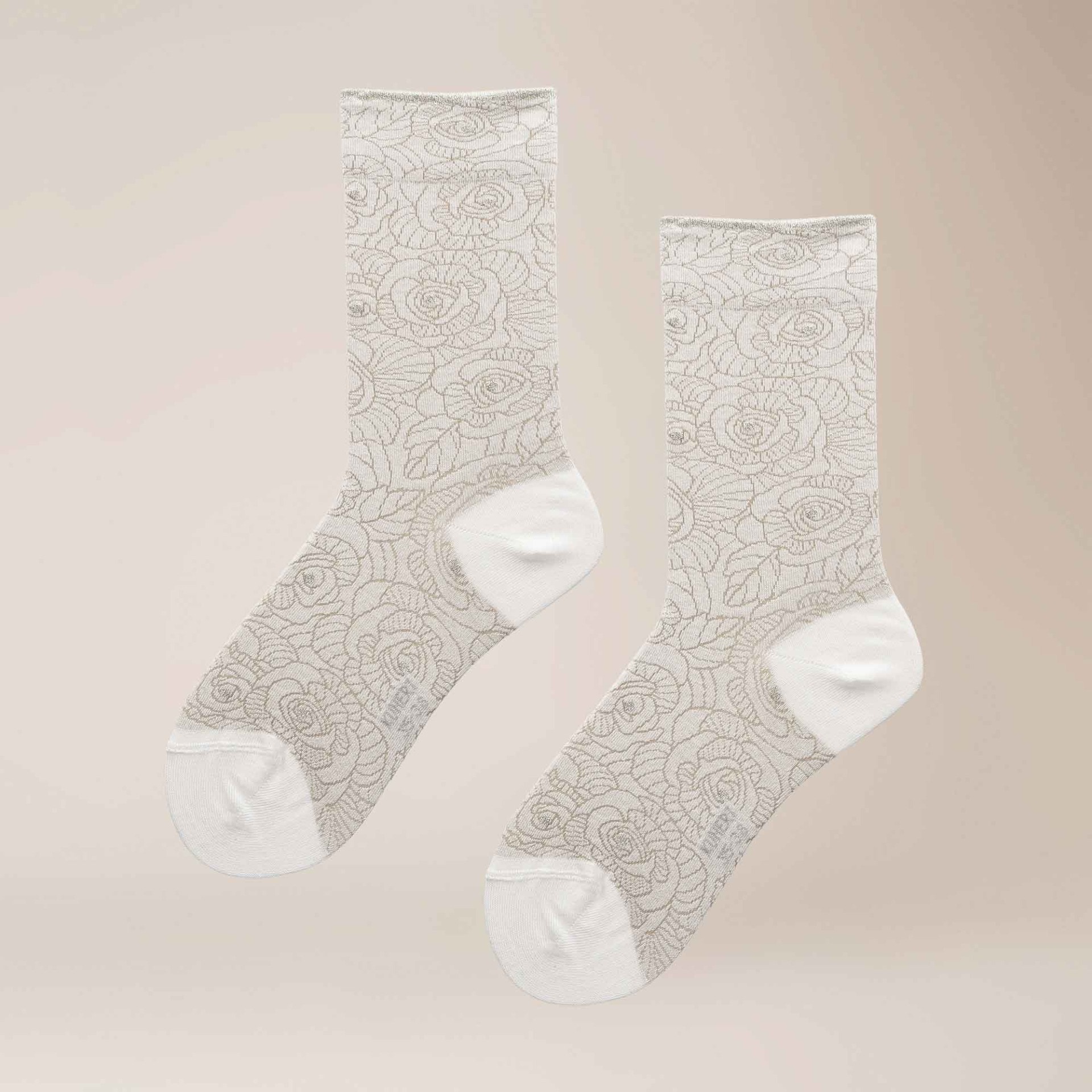 KUNERT Socken "Socke Fantastic Rose" Socken mit Blumenmuster