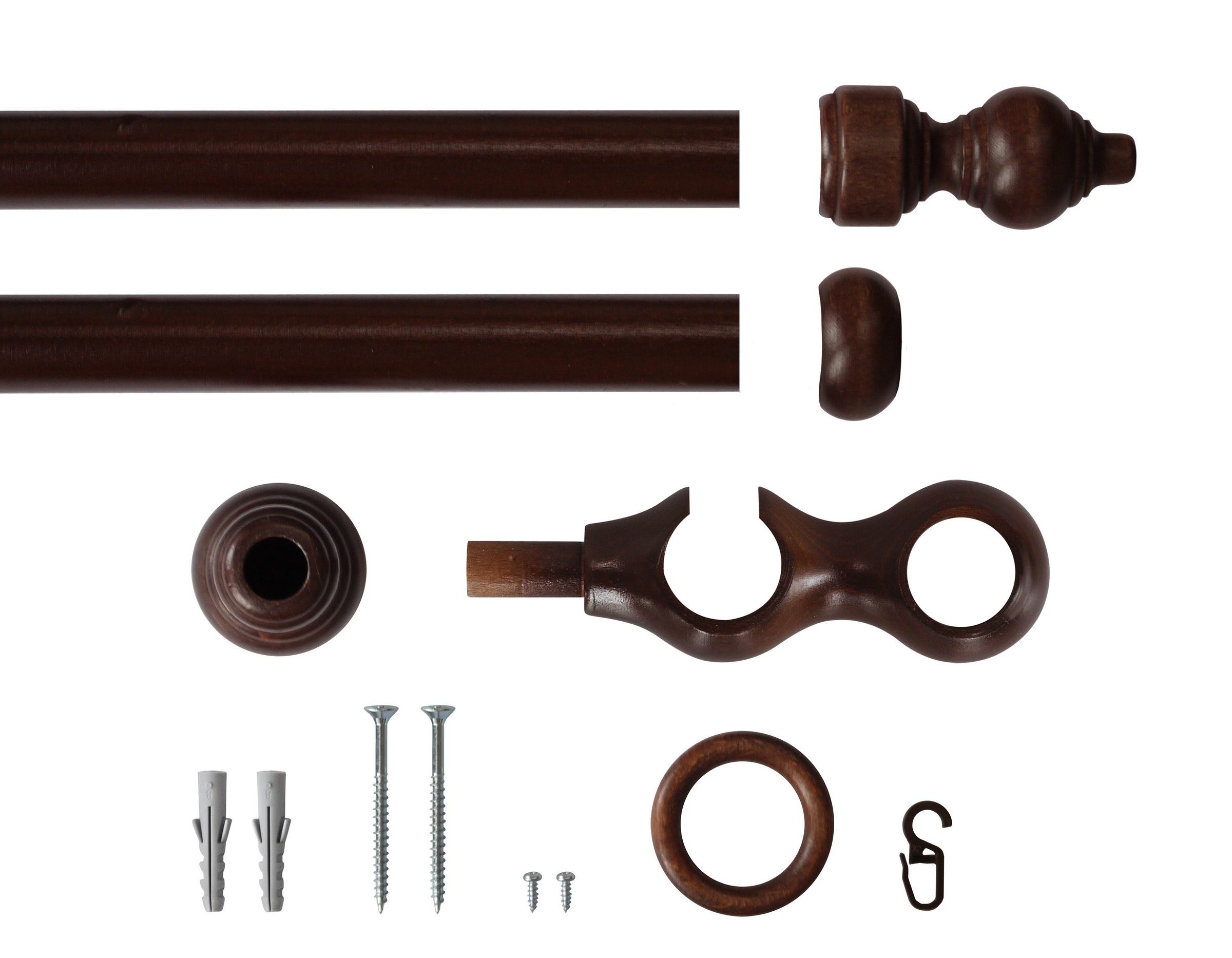 Good Life Gardinenstange "Trend" Ø 28 mm 2 läufig-läufig Fixmaß günstig online kaufen