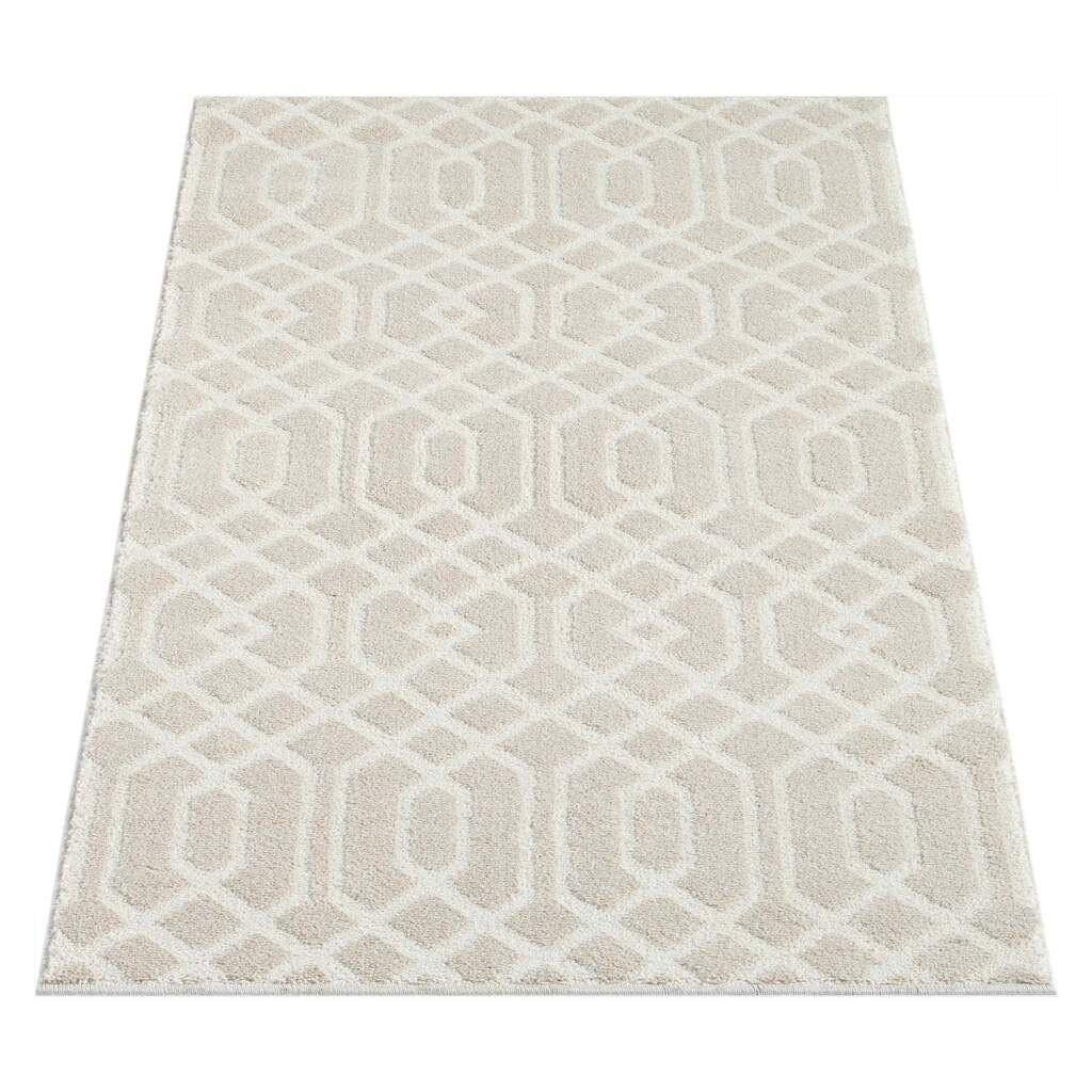 Carpet City Teppich »FLAIR138« rechteckig 11 mm Höhe Kurzflor-Teppich, Skandi-Stil, Wohnzimmer