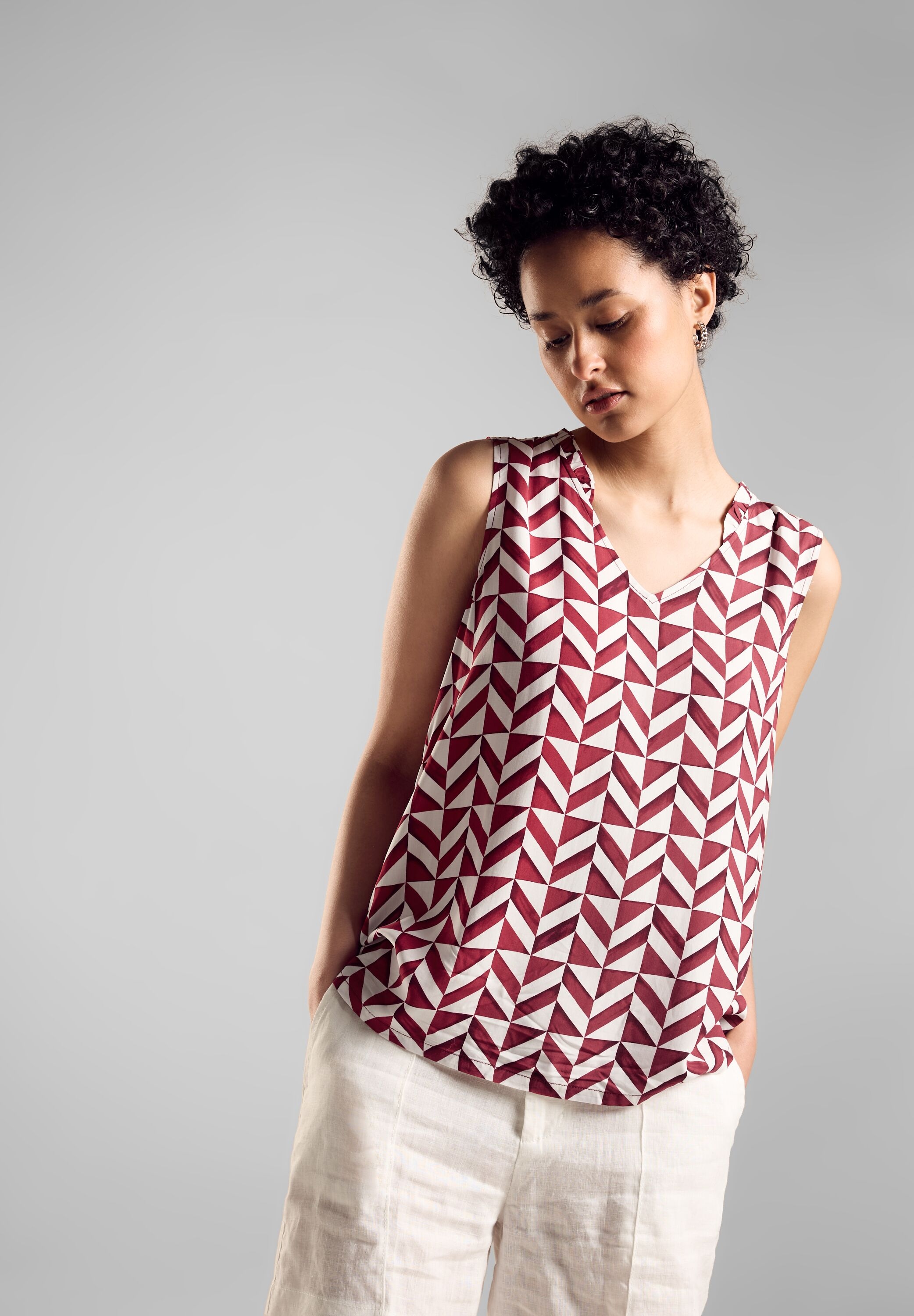 STREET ONE Druckbluse, mit All-Over Print