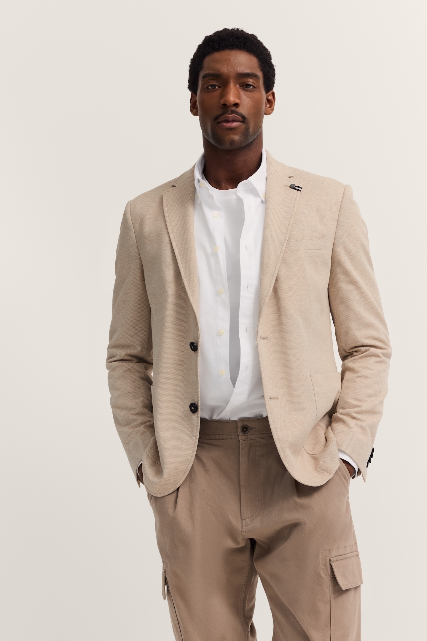 bugatti "Modern Fit" Jersey Stretch mit Taschen