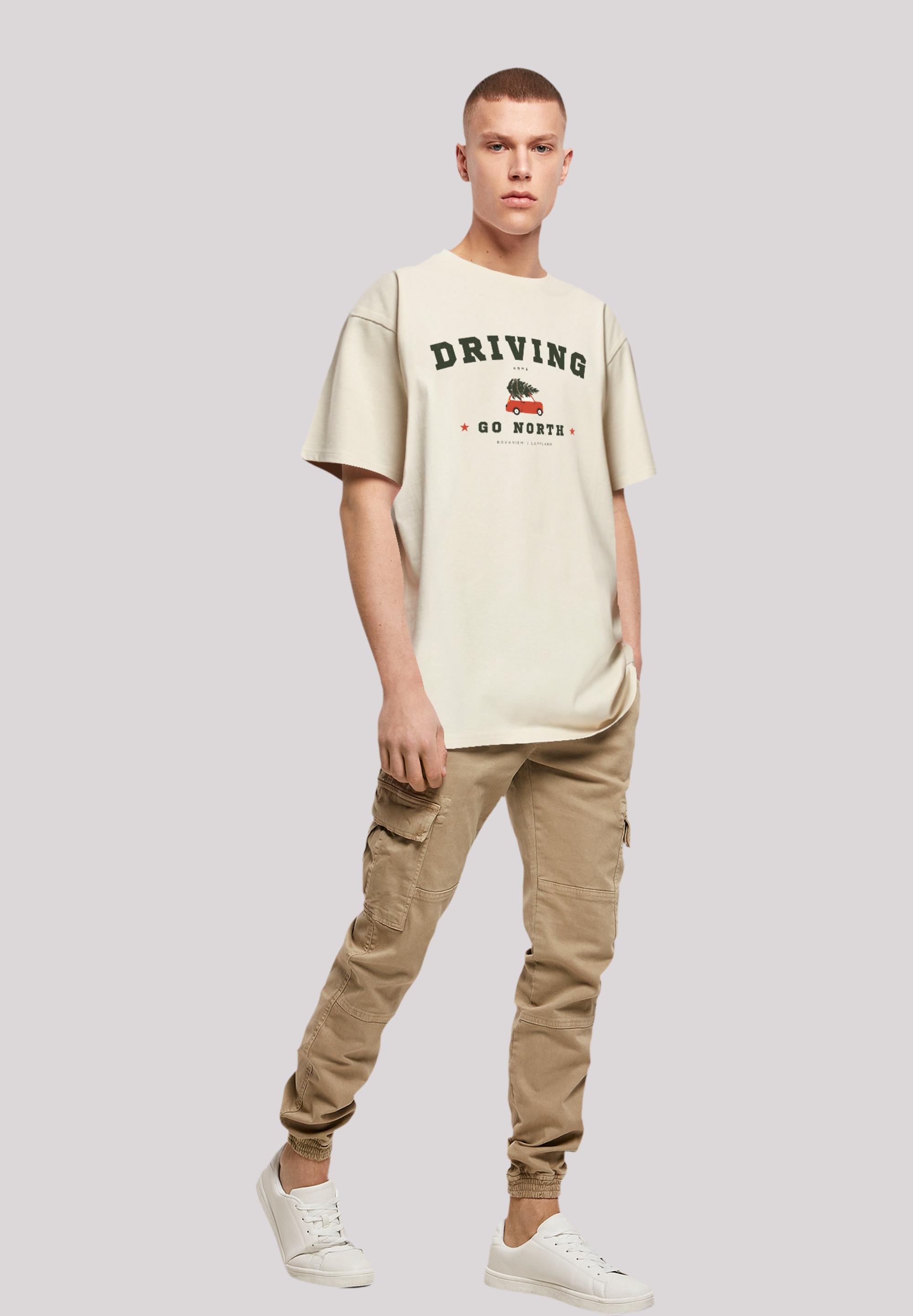 F4NT4STIC T-Shirt »Driving Home Weihnachten«, Weihnachten, Geschenk, Logo