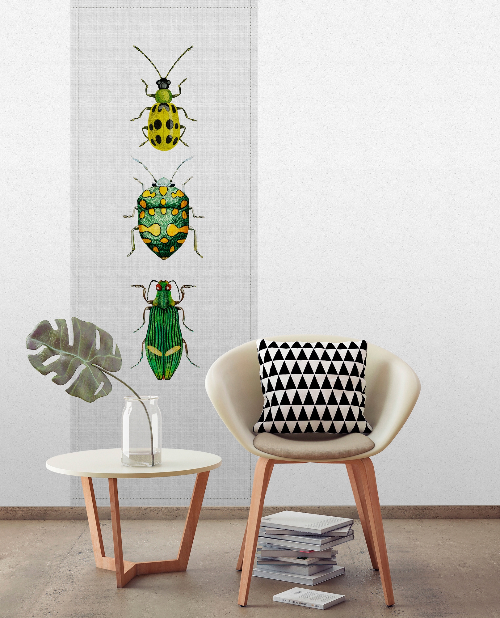 living walls Fototapete »Walls by Patel Buzz Panels 4«, Vlies, Wand, Schräge