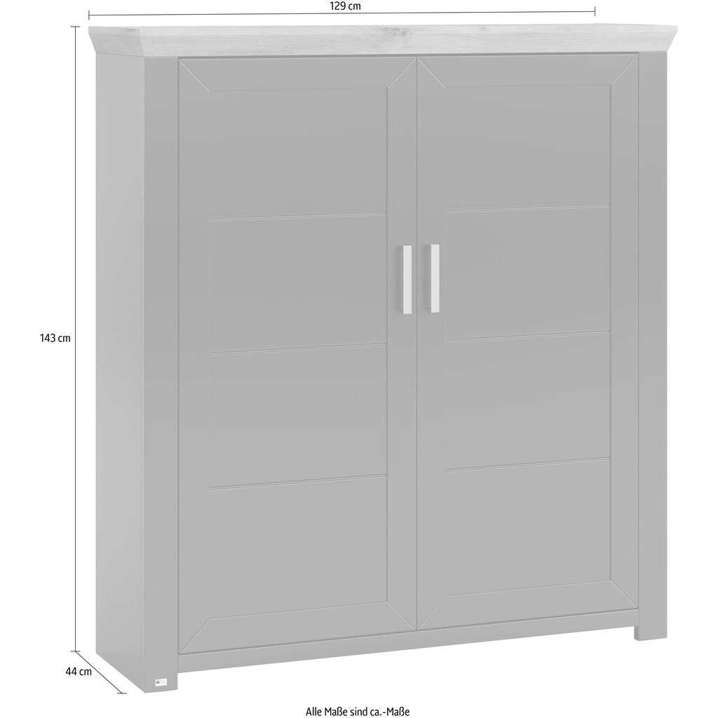 set one by Musterring Hochschrank »york«, Typ 19, Breite 129,3 cm