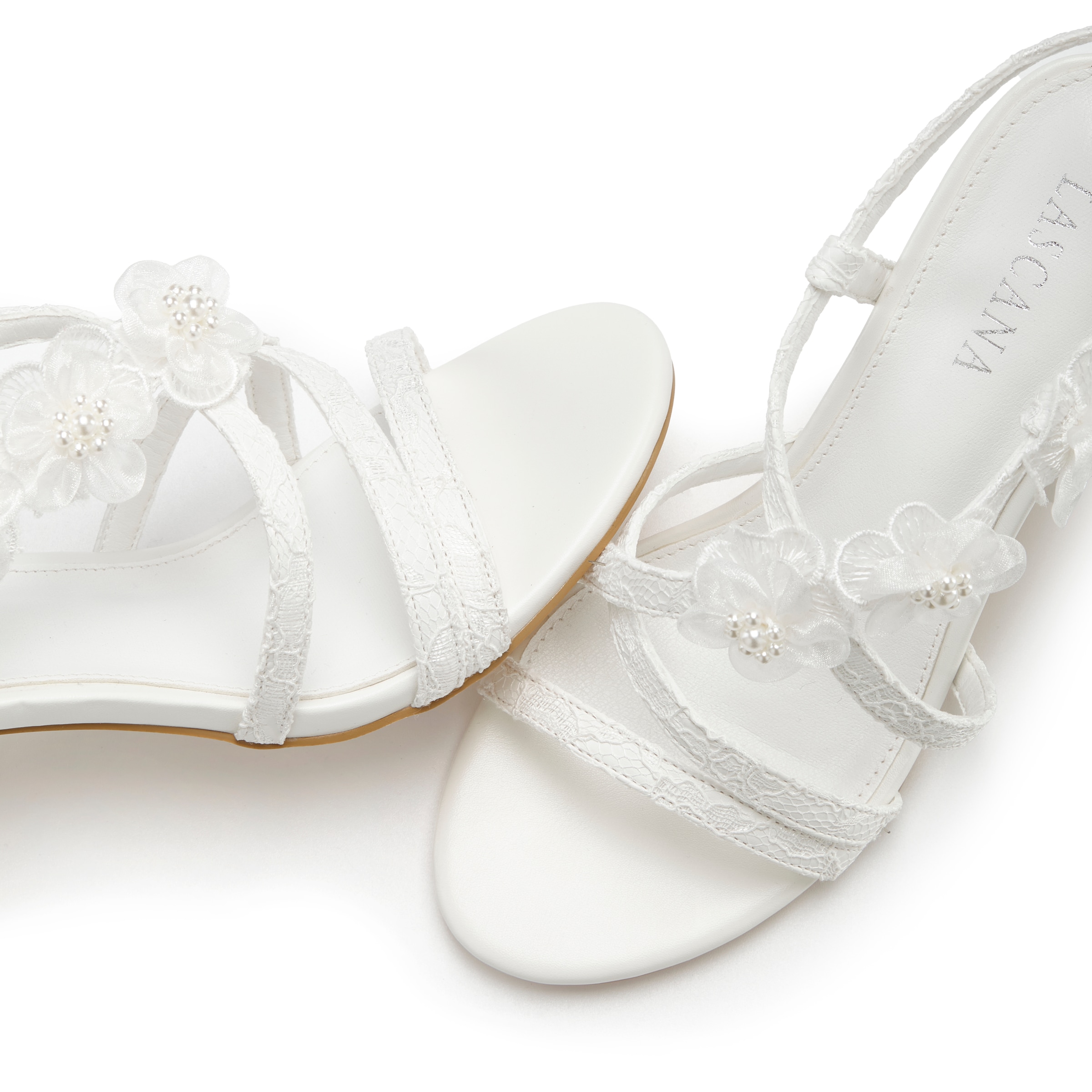 LASCANA High-Heel-Sandalette »Sommerschuh«, Romantische Sandalette