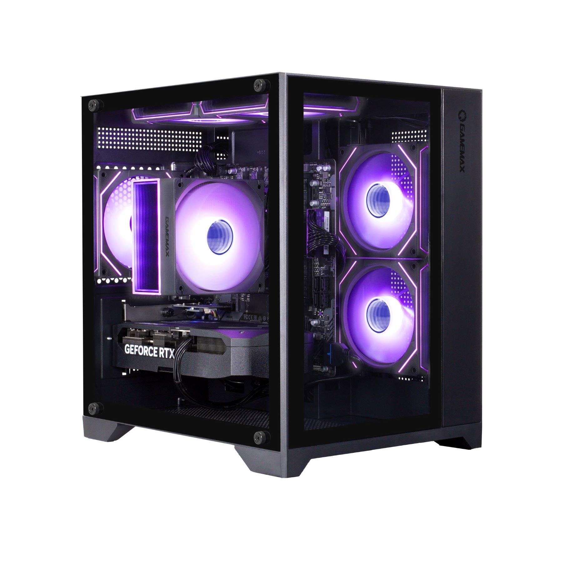 GAMEMAX PC-Komplettsystem »GigaDeal Gaming-PC-Set Infinity Mini BK«, Windows 11 + Gigabyte GS32QC LED-Monitor Curved, 80 cm (32")