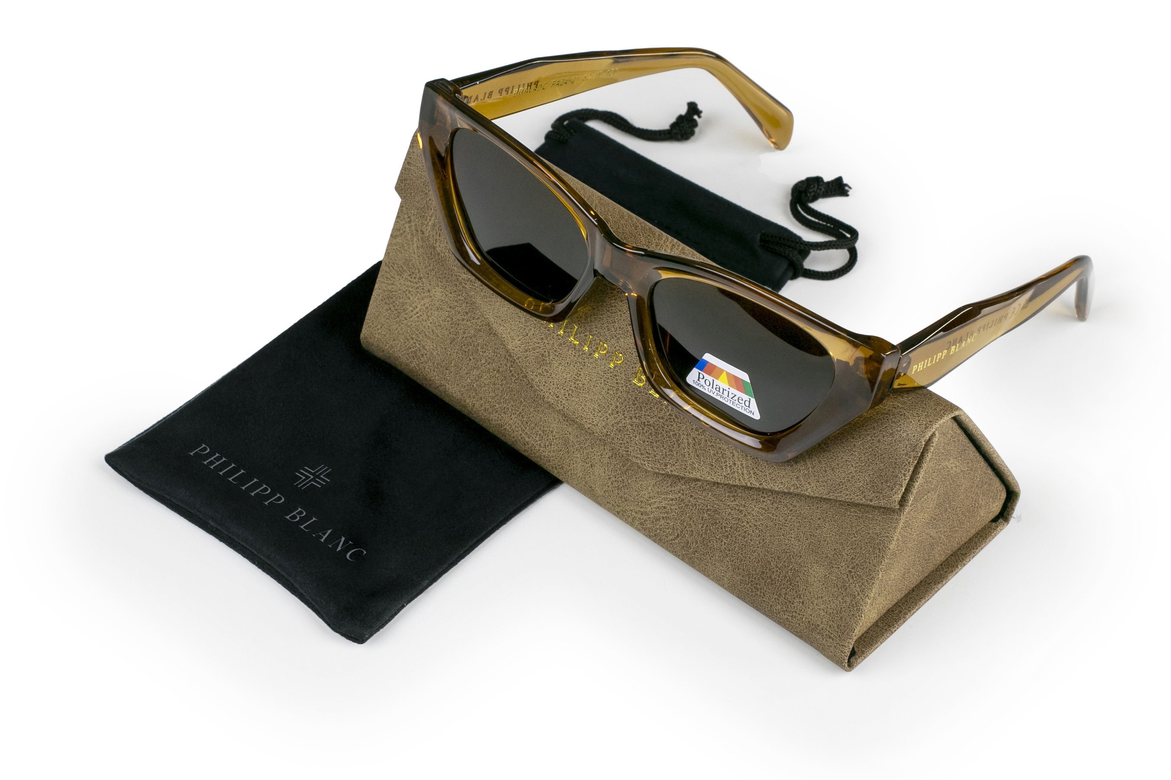 PHILIPP BLANC Sonnenbrille »PA04-01« Glass 0.74MM Polarized Lens UV400，CAT3.0
