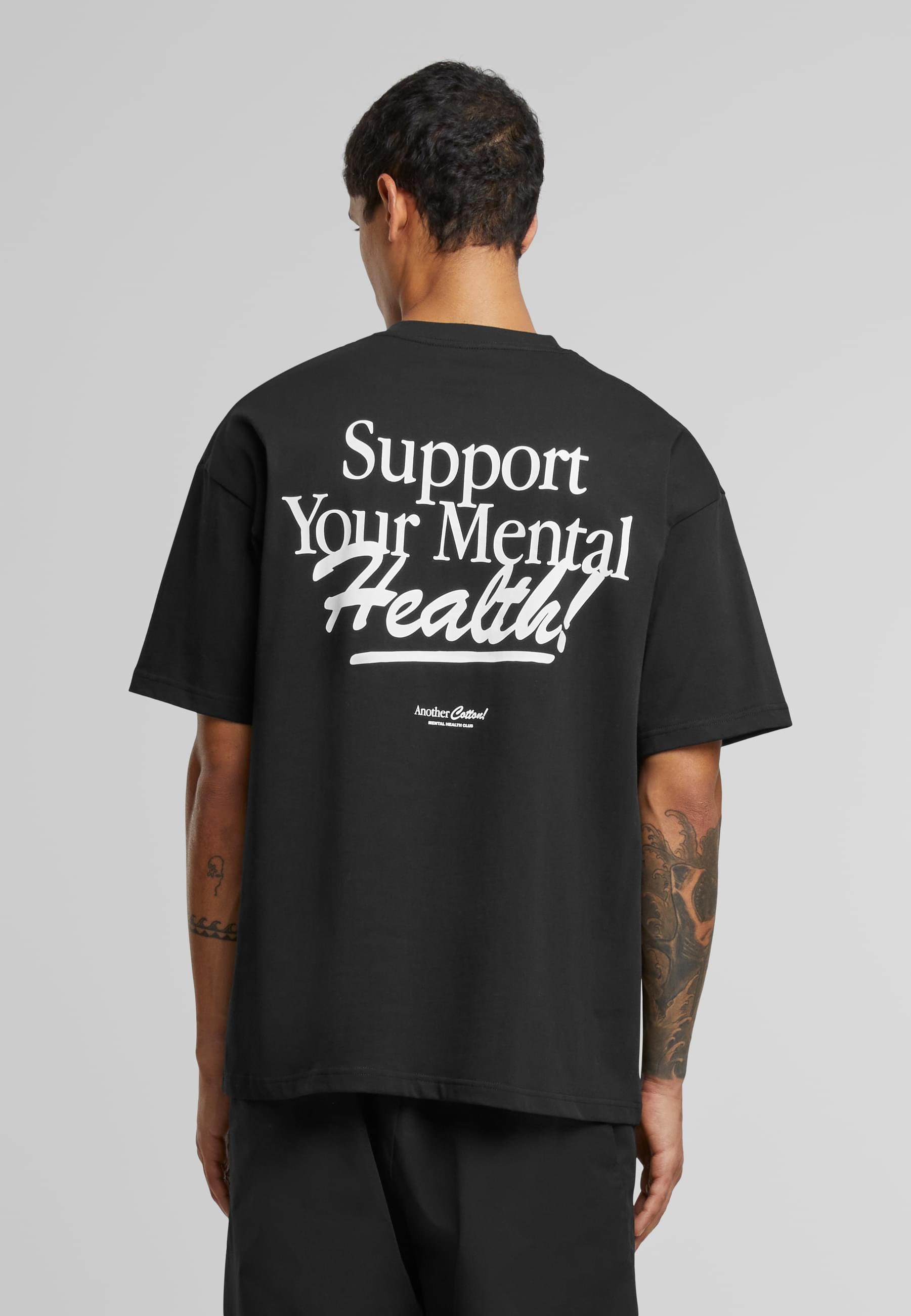 Another Cotton Lab T-Shirt »Another Cotton Lab Support Your Mental Oversized T-Shirt«, (1 tlg.)