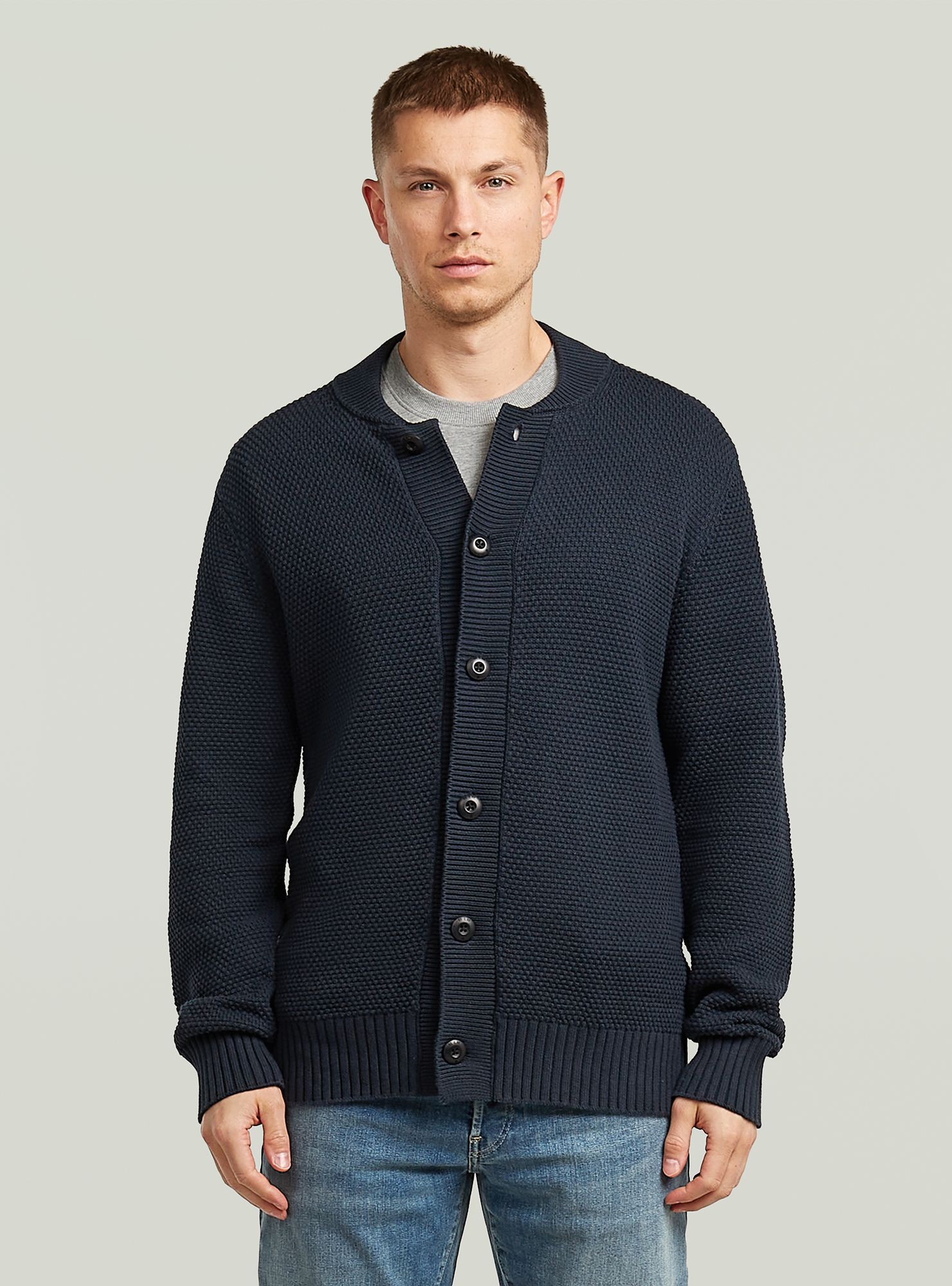 G-STAR "Honey Comb Structure Cardigan Knit"