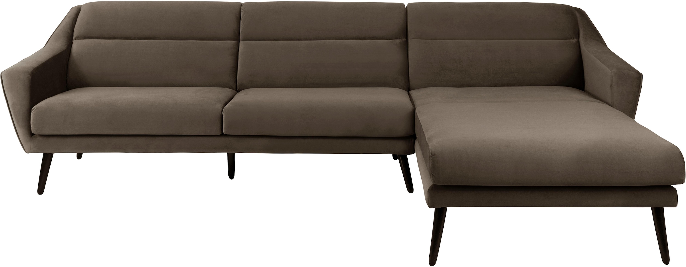 OTTO home Ecksofa "Bille L-Form" mit Naht im Rückenkissen und Beinen aus Ei günstig online kaufen