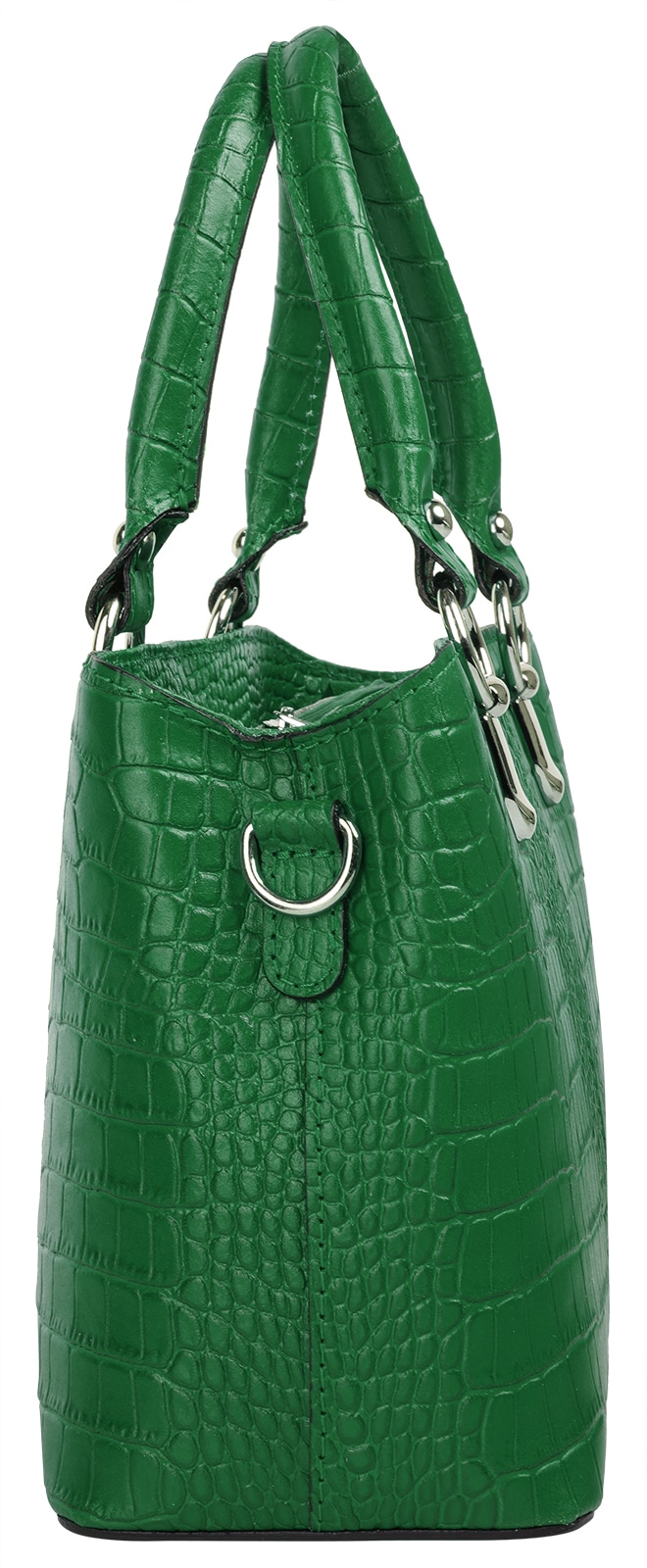 Cluty Umhängetasche, echt Leder, Made in Italy