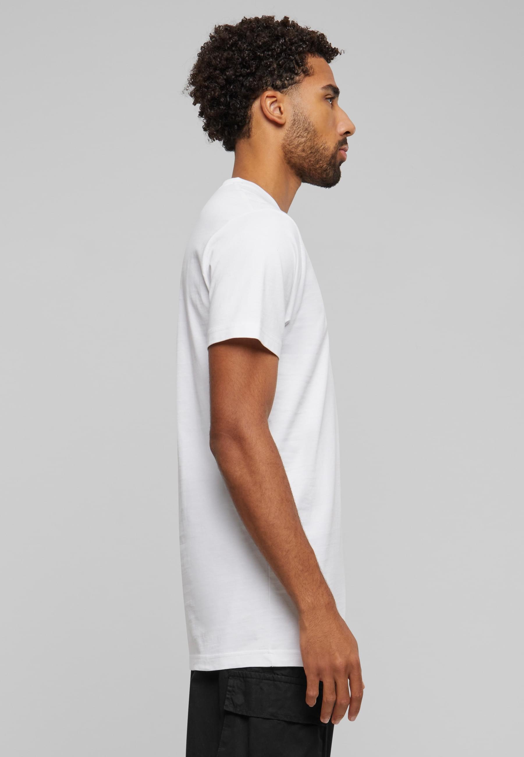 MisterTee Kurzarmshirt »MisterTee Herren Rose Patch Tee«, (1 tlg.)