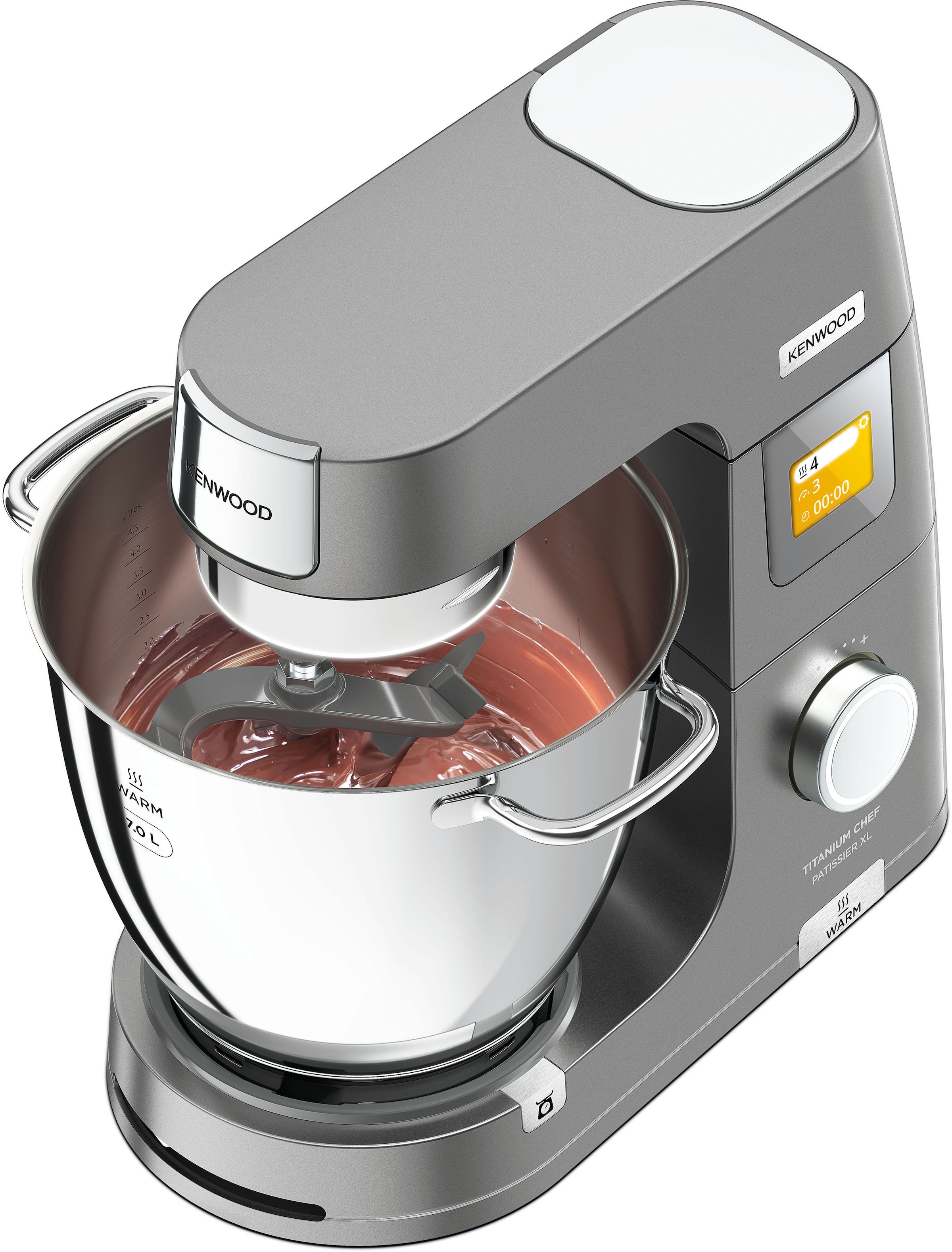 KENWOOD Küchenmaschine »Titanium Chef Patissier XL KWL90.594SI«, Wärmefunktion, zusätzliche 5 l Schüssel, inkl. umfangreiches Zubehör