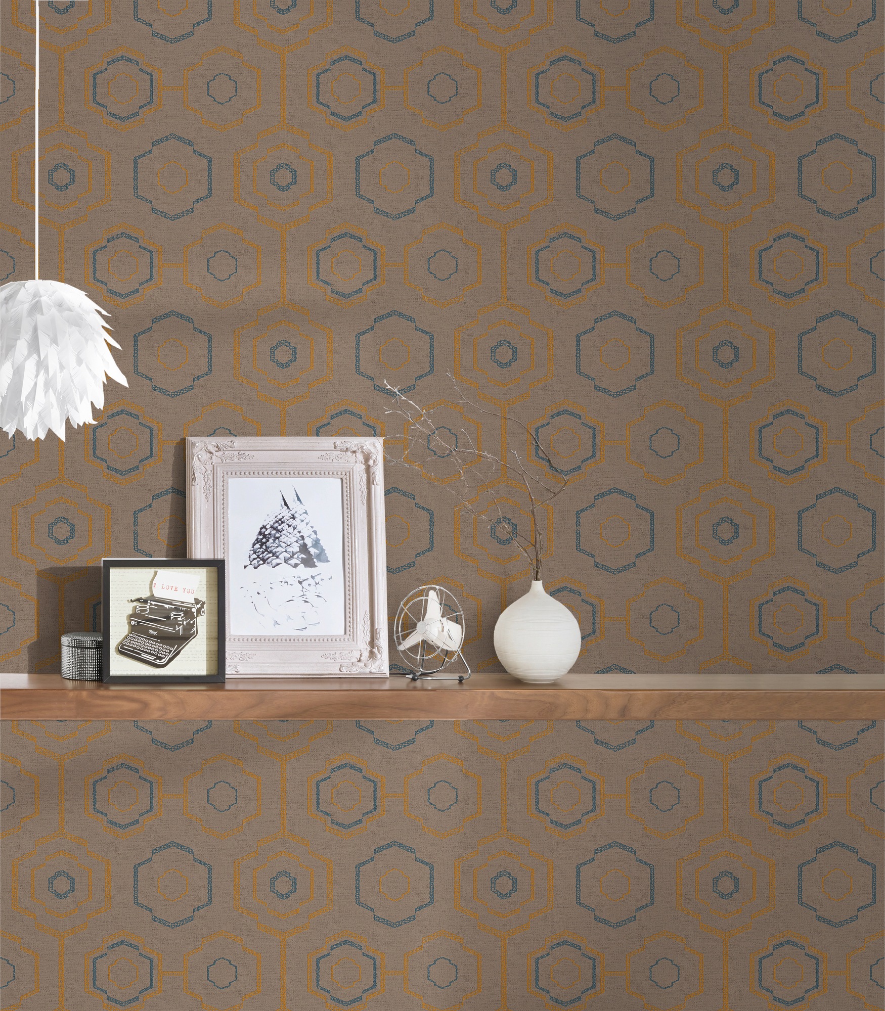 A.S. Création Vliestapete »Ethnic Origin geometrisch grafisch«, grafisch-geometrisch-gemustert, Tapete Geometrisch Tapeten Wohnzimmer Schlafzimmer Küche lau Design