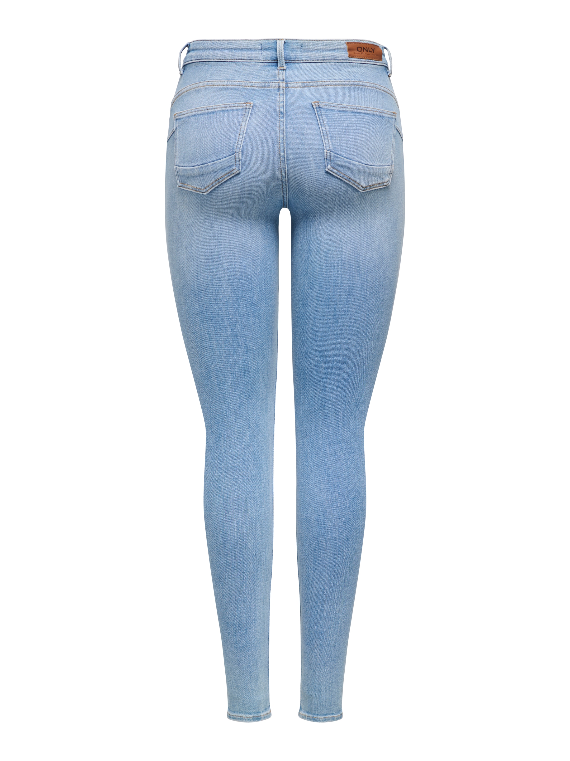 ONLY Skinny-fit-Jeans »ONLPOWER MW PUSH UP DES DNM« Baumwollmischung, Regular Waist