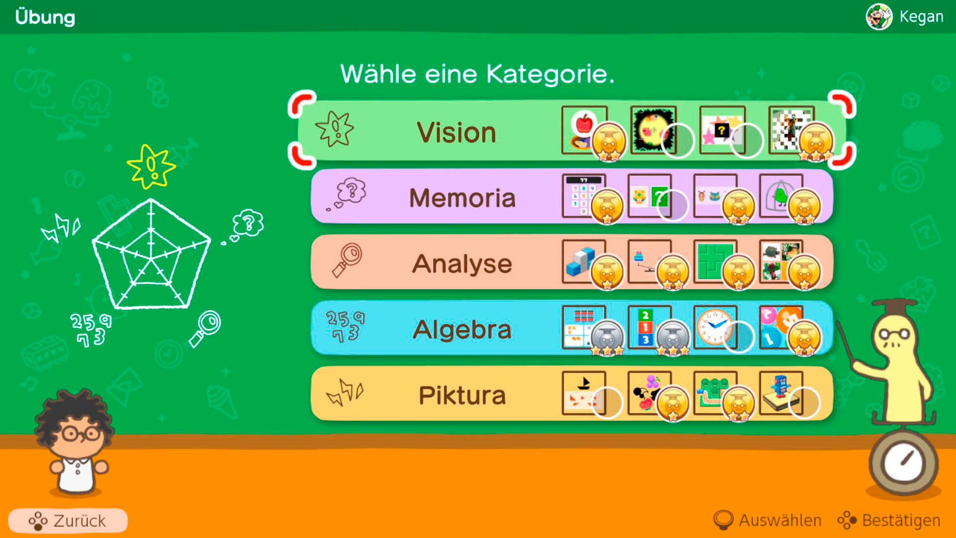 Nintendo Switch Konsolen-Set »OLED weiß + Big Brain Academy: Kopf an Kopf + Everybody 1-2-Switch!«