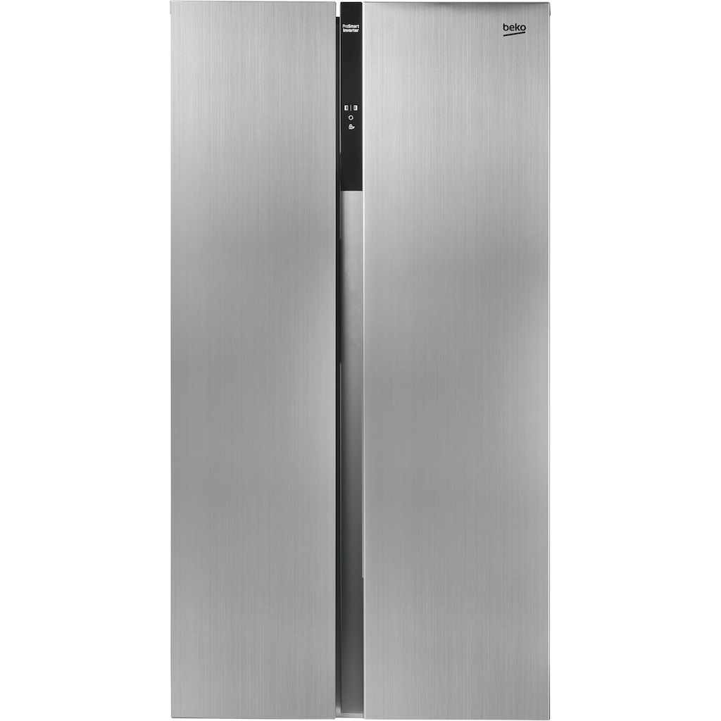 BEKO Side-by-Side »GNO5322XPN 8996313200«, GNO5322XPN 8996313200, 177 cm hoch, 90 cm breit