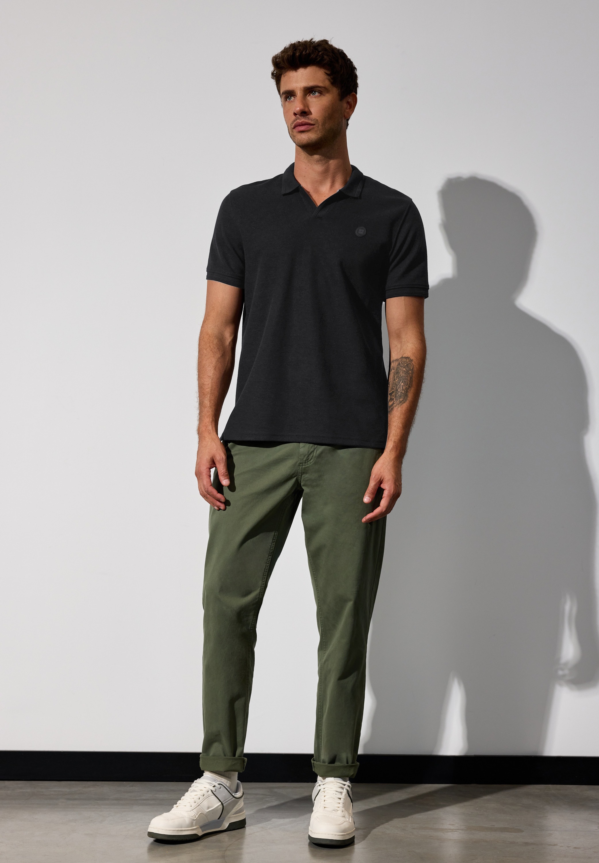 STREET ONE MEN Poloshirt, im soften Baumwoll-Mix