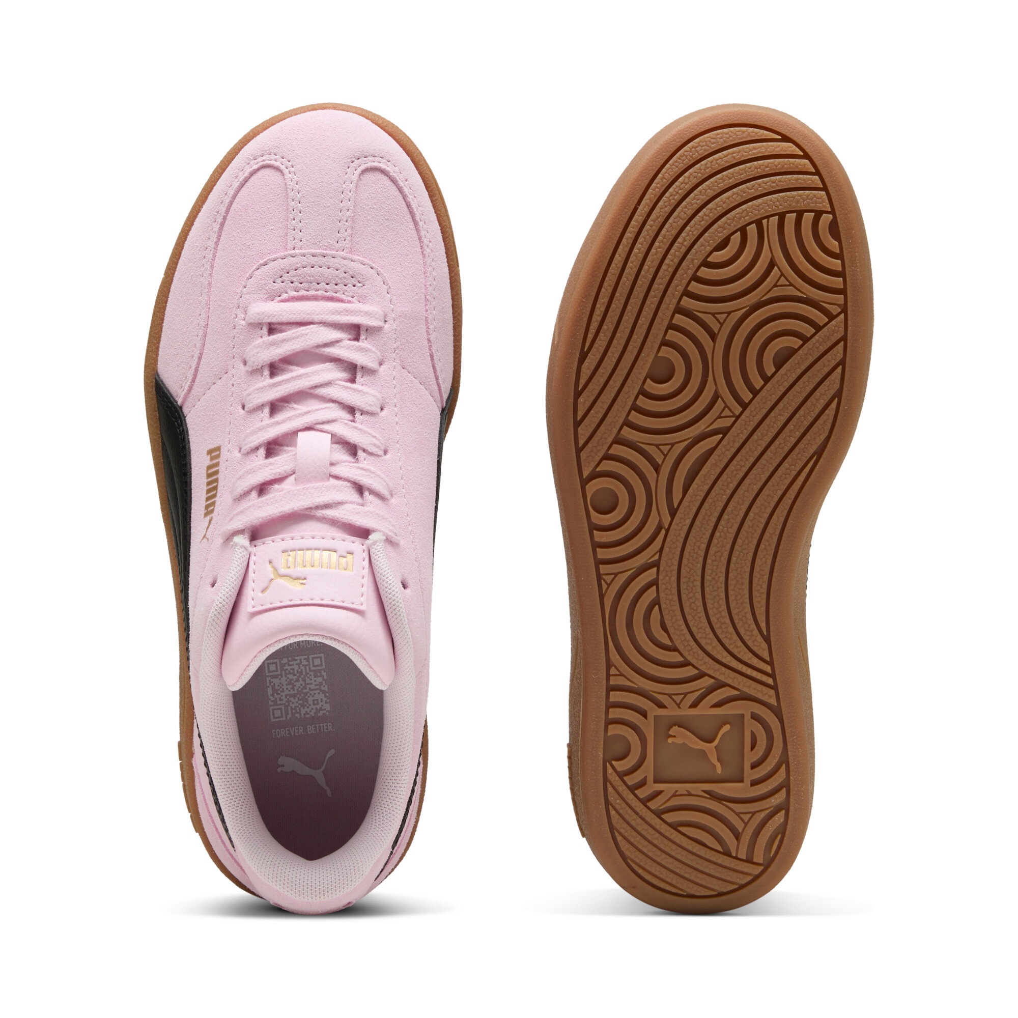 Sneaker PUMA "CLUB II ERA PLATFORM SD WNS", Damen, Gr. 39, pearl pink, puma schwarz, Leder, unifarben, Schuhe Sneaker, Obermaterial aus Leder, Innenmaterial aus Textil 3