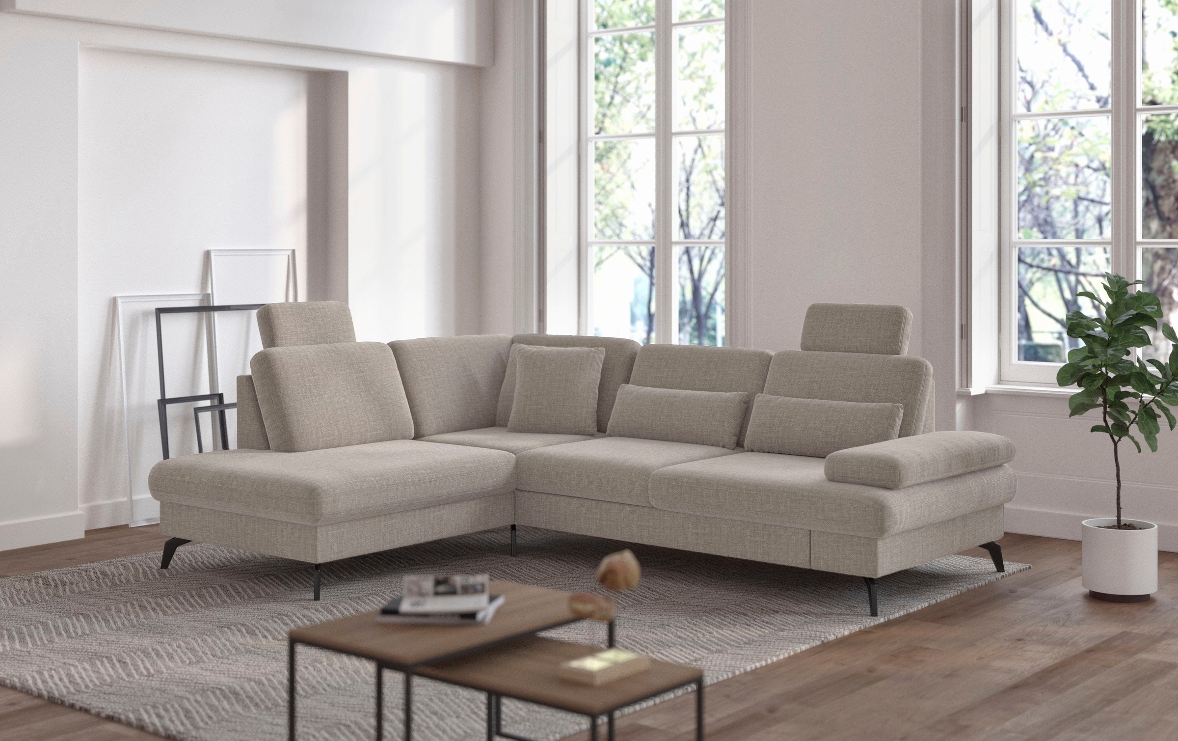 sit&more Ecksofa "Morris L-Form, inkl. Sitztiefenverstellung", wahlweise mi günstig online kaufen