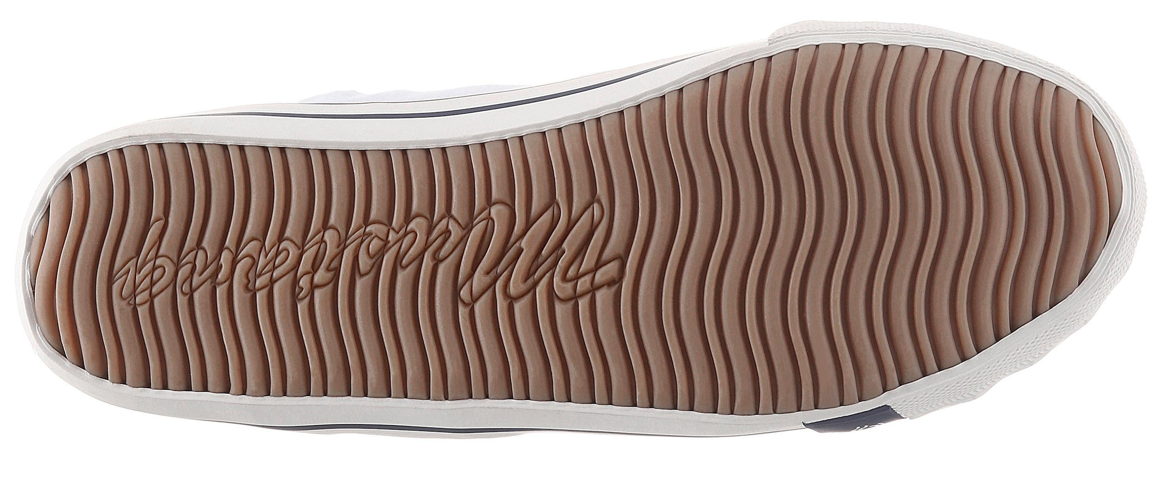 Mustang Shoes Sneaker, High Top-Sneaker, Schnürschuh mit Label in der Laufsohle