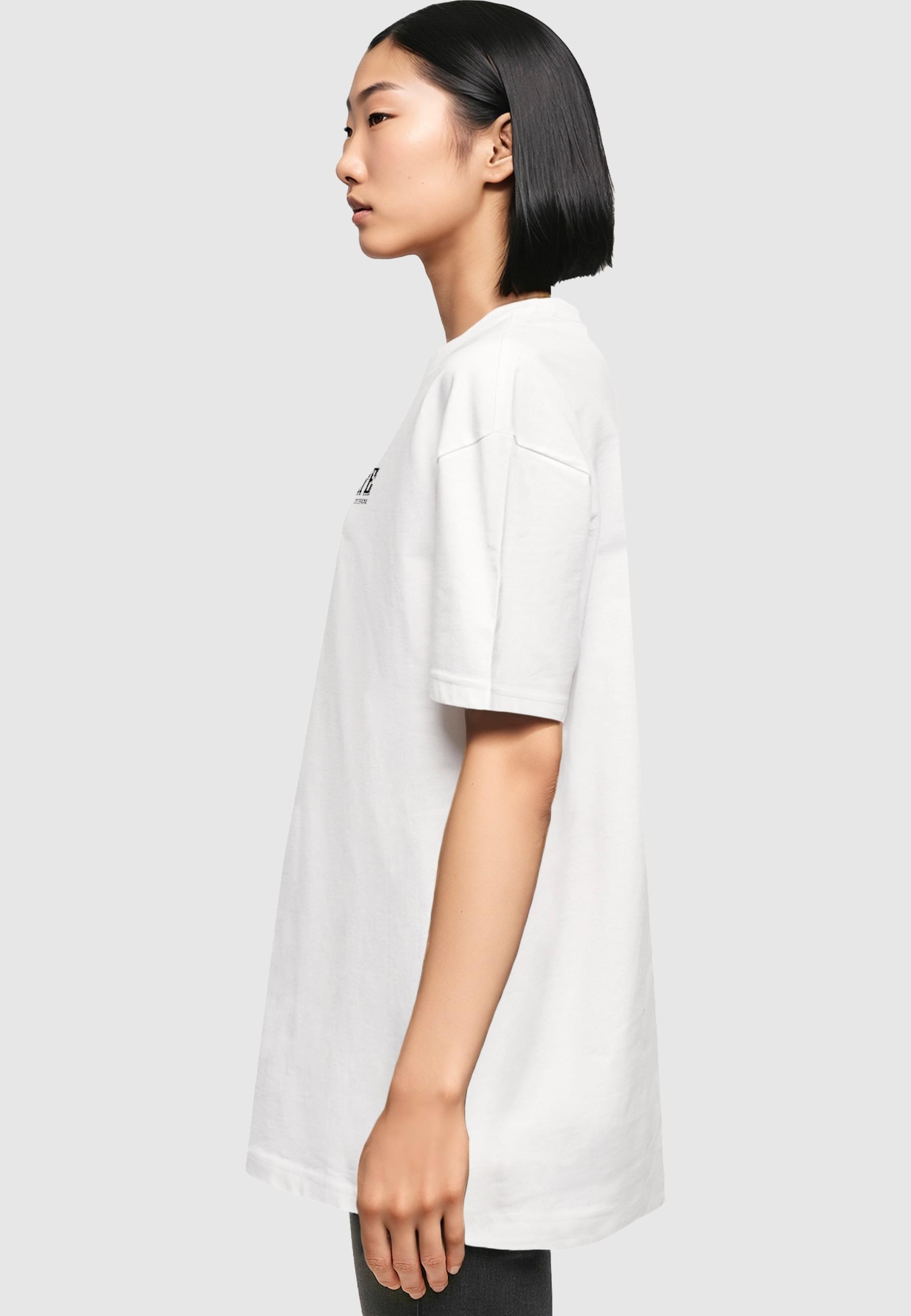 Merchcode T-Shirt »Merchcode Damen Ladies Life Boyfriend Tee«, (1 tlg.)