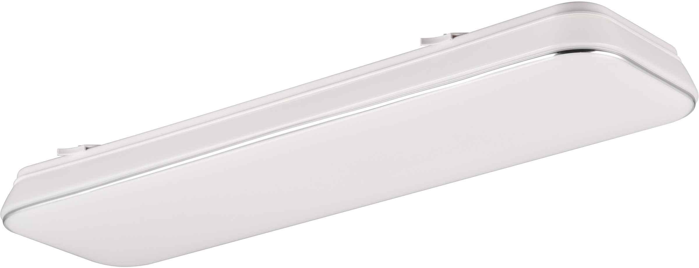 REALITY Leuchten LED Deckenleuchte »BLANCA, elegant schlichte weiße LED Deckenlampe, 60x17 cm, warmweiß«, 1 flammig, Leuchtmittel LED-Board | LED fest integriert, 3-Stufen dimmbar über Wandschalter, Deckenlampe für Büro Flur Treppe