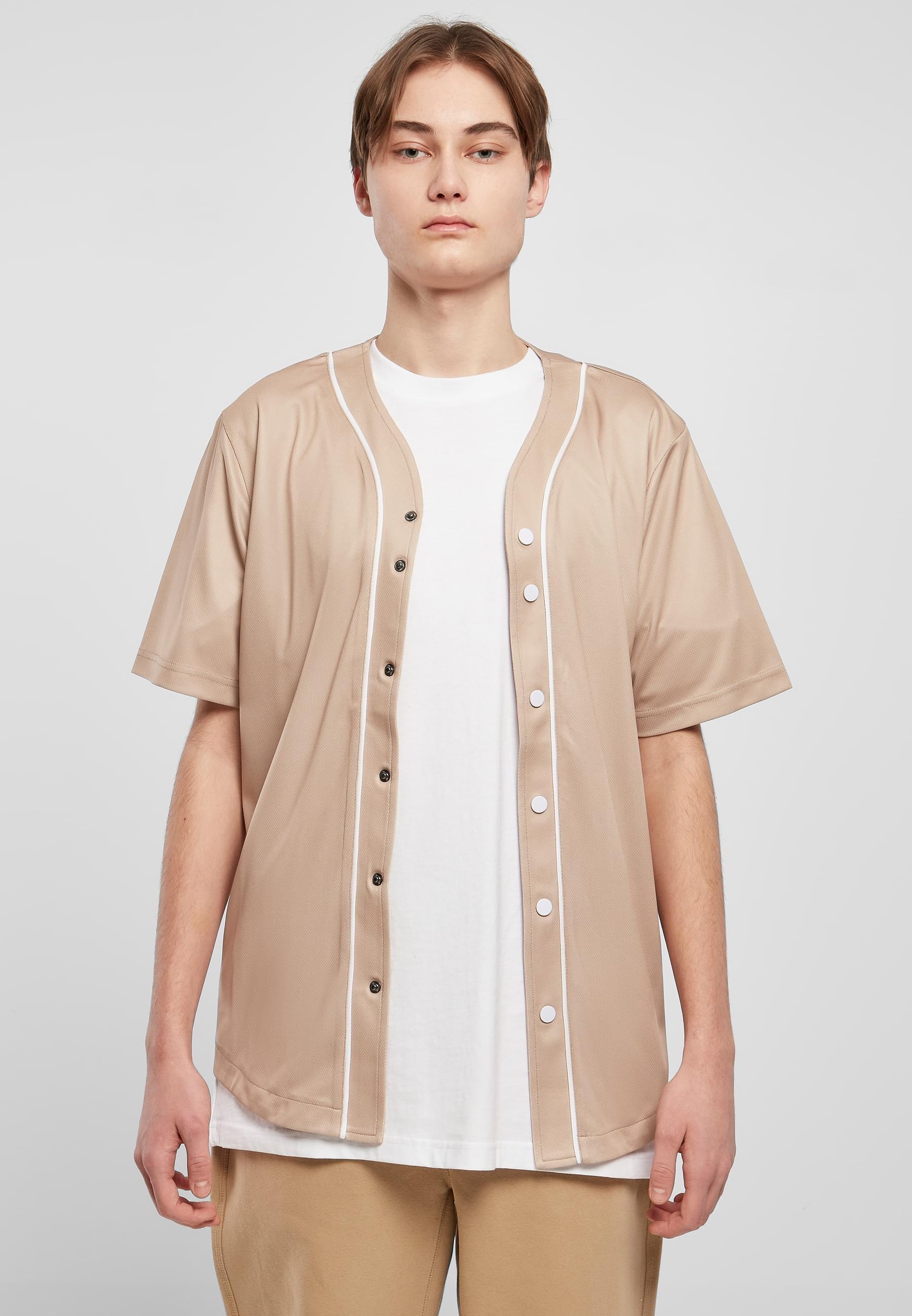 URBAN CLASSICS T-Shirt »Urban Classics Herren Baseball Mesh Jersey«, (1 tlg.)