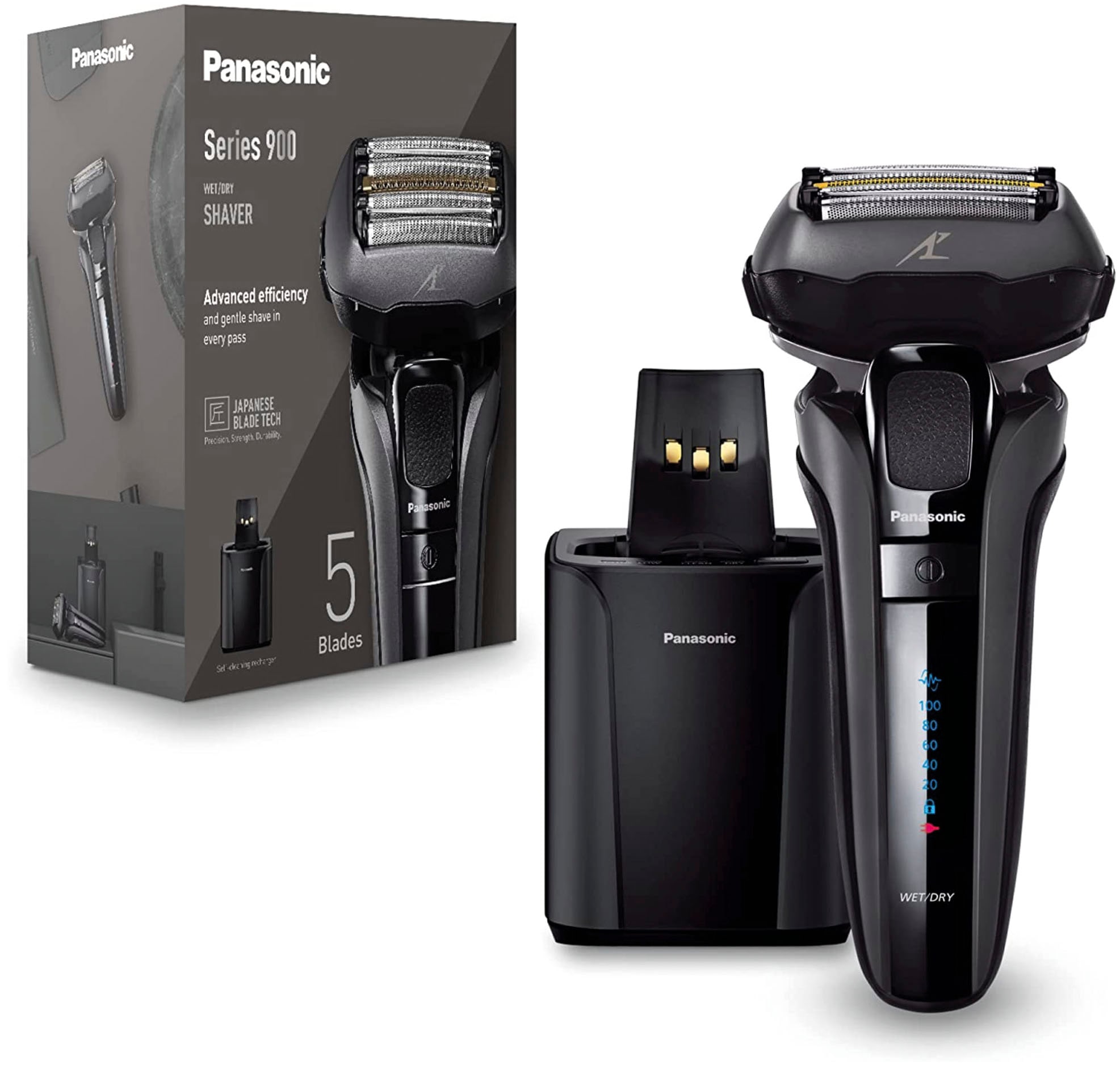 Panasonic Elektrorasierer »Series 900 Premium Rasierer ES-LV9U«, Reinigungsstation, Langhaartrimmer