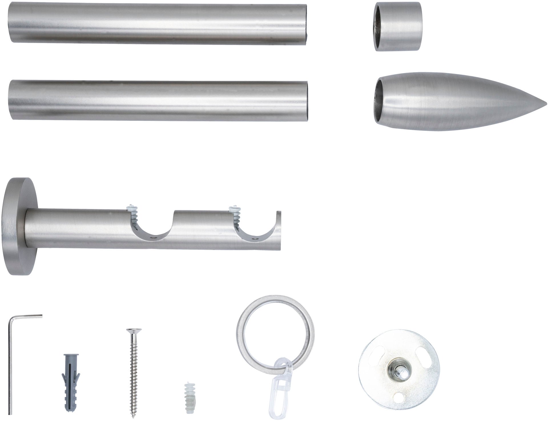 mydeco Gardinenstange »20mm Cardo Wandträger 12 cm«, 2 läufig-läufig, Fixmaß