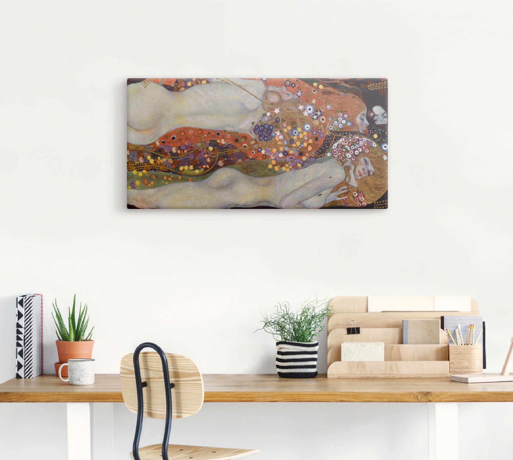 Artland Leinwandbild "Wasserschlangen II (Die Freundinnen)" Frau 1 Stk. tlg günstig online kaufen