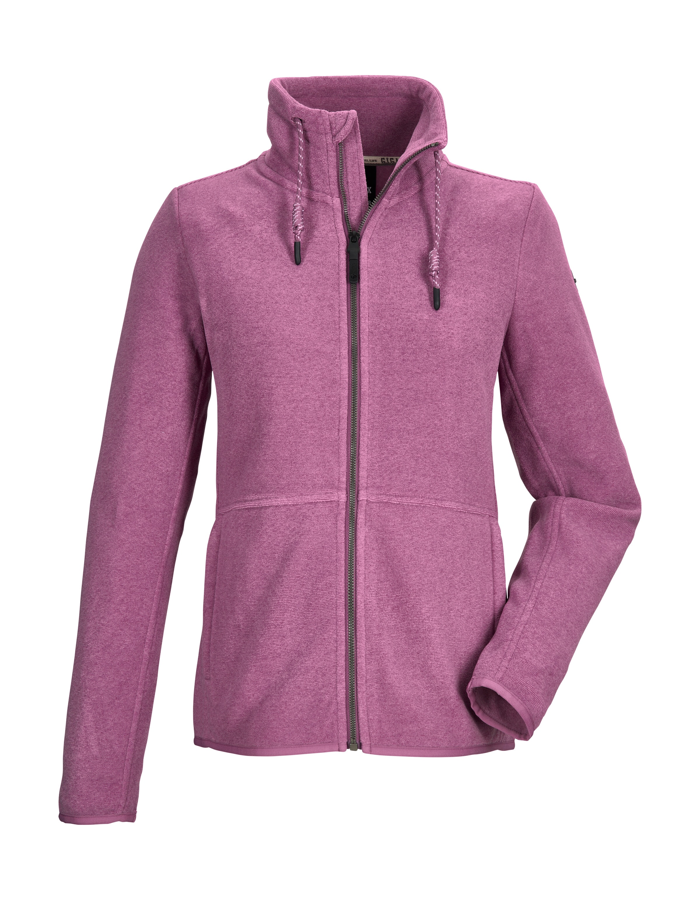 G.I.G.A. DX by killtec Fleecejacke "GW 58 WMN KNTFLC JCKT" Leichte Strickfleecejacke, verstellbarer Kragen, elastische Bündchen
