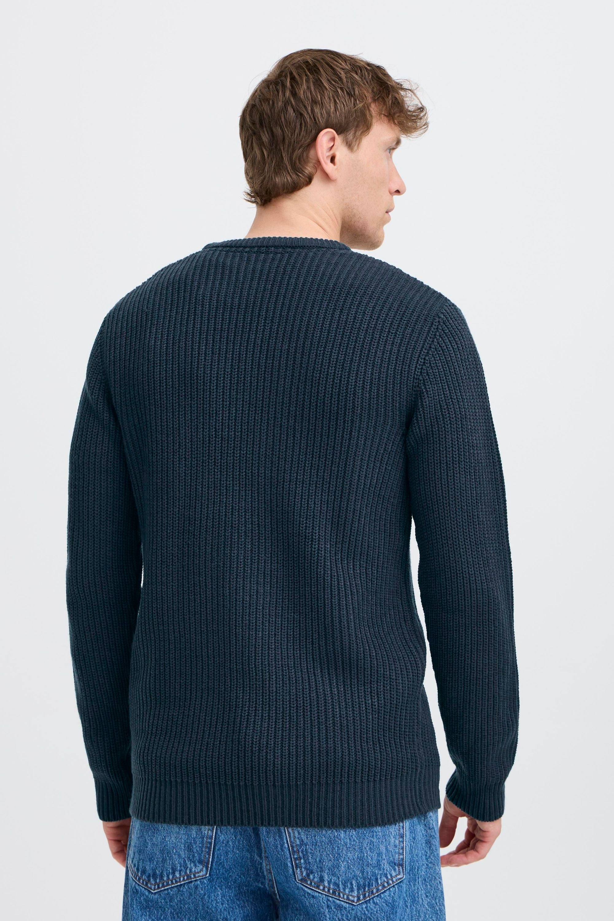 !solid SDARON Pull Tricot Bleu M 3