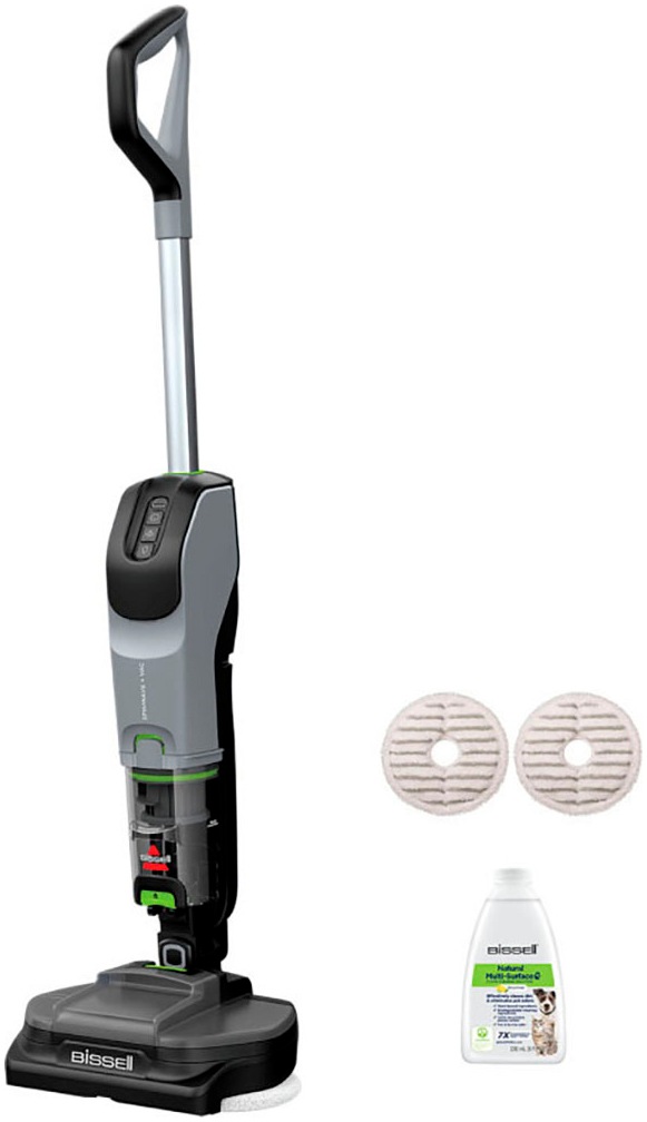 Bissell Nass-Trocken-Sauger "SpinWave+ Vac PET Select" kabellos, für alle Hartböden, 3 Reinigungsmodi inklusive Saugmodus