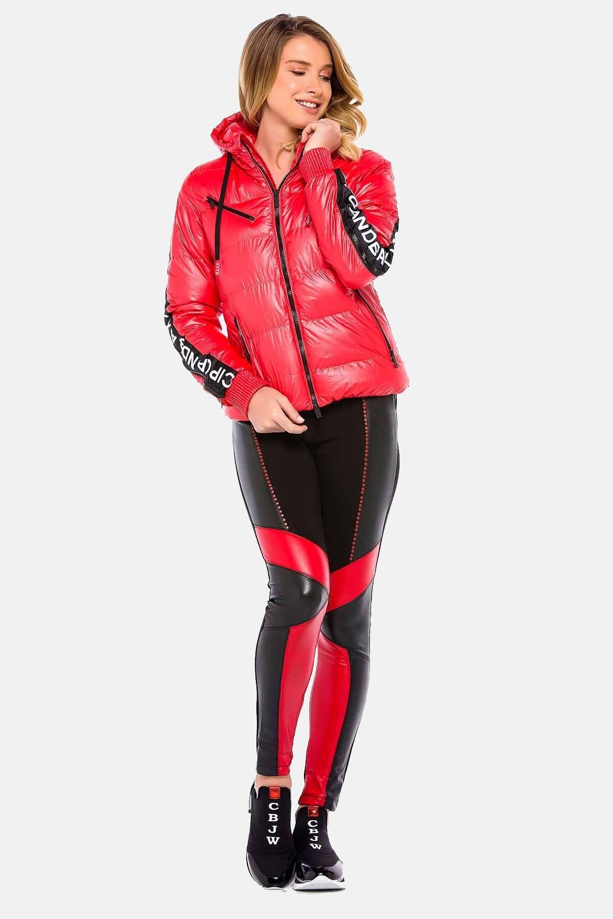 Cipo & Baxx Steppjacke »WM109« mit Kapuze Steppjacke mit Kapuze