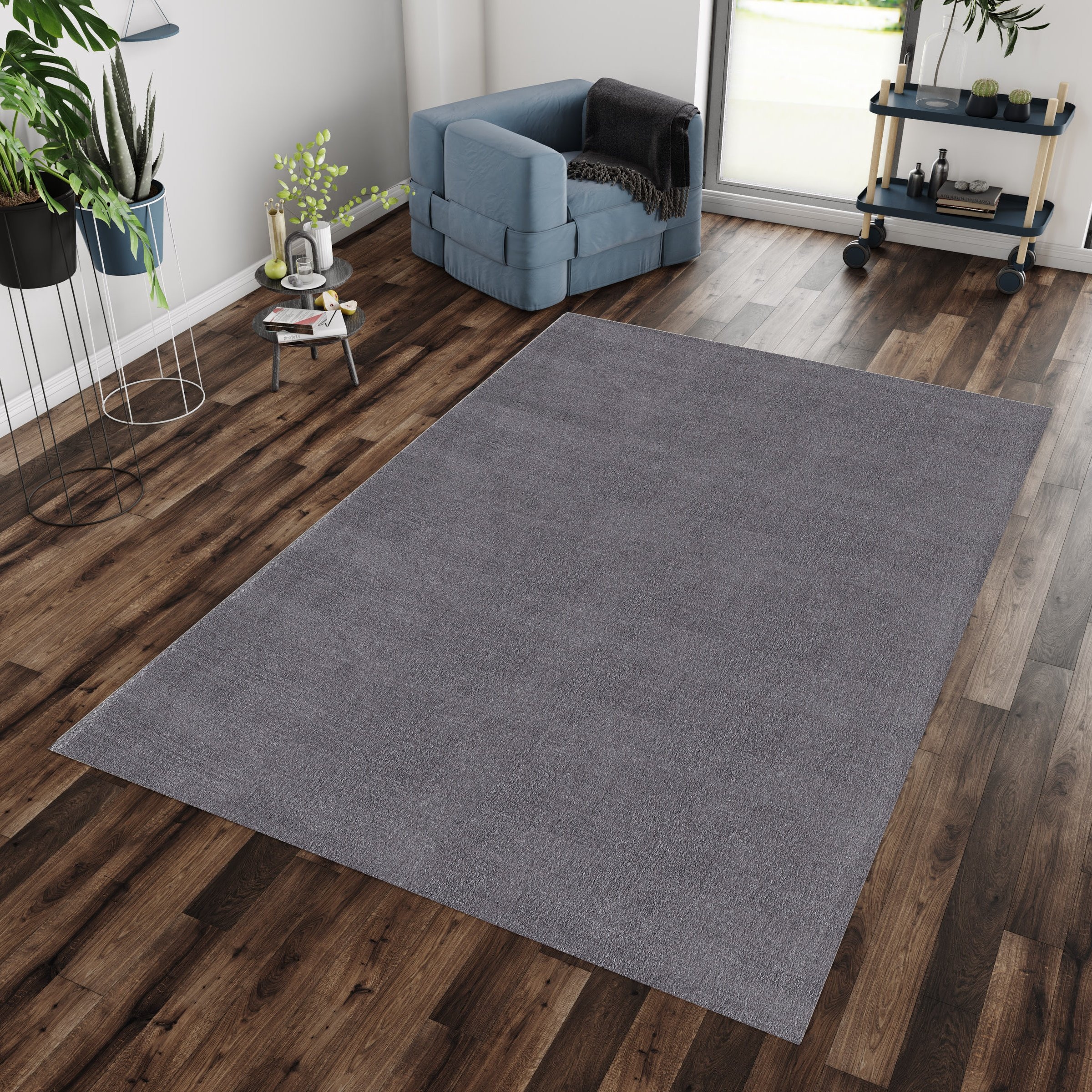 Ayyildiz Teppiche Teppich »CATWALK 2600«, rechteckig, 25 mm Höhe, Besonders weich / Soft Flor / waschbar, Kaninchenfell Haptik