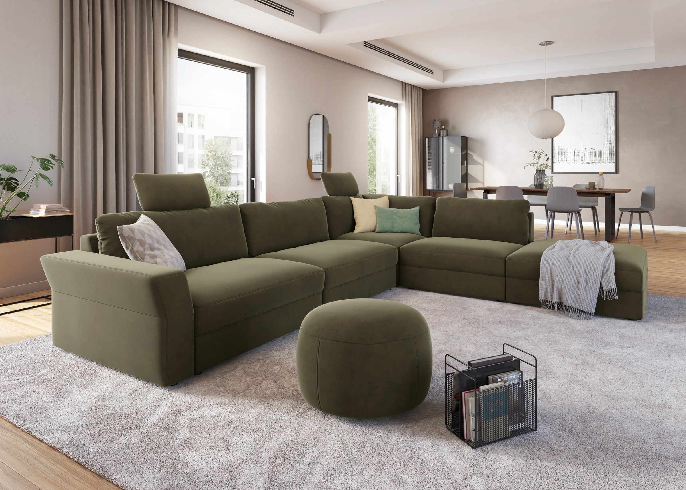 sit&more Ecksofa "Cadabra L-Form", Breite 356 cm, mit Sitztiefenverstellung günstig online kaufen