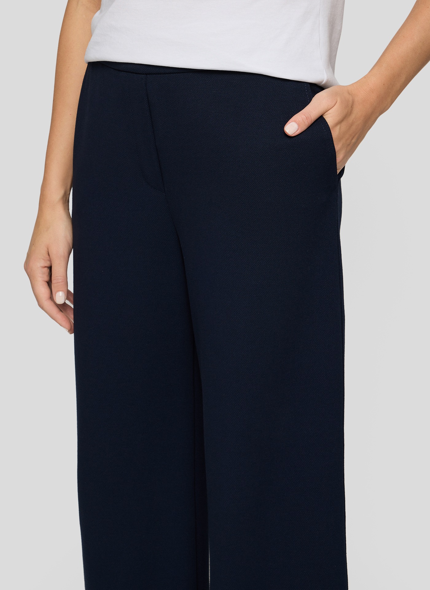 Rabe Women's Wide Leg Trousers Navy Size 52 3