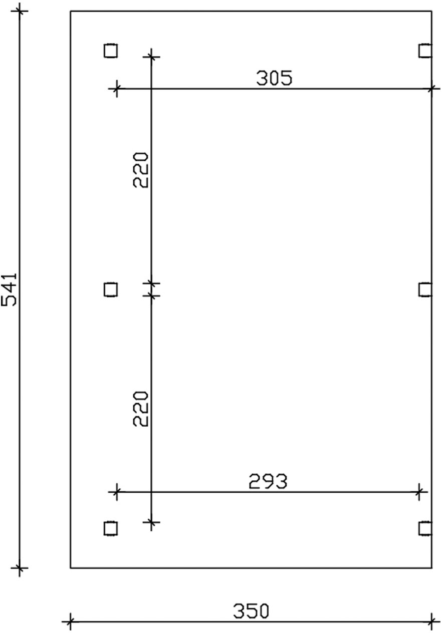 Skanholz Terrassendach »Siena« Leimholz